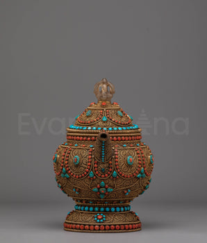 Tibetan Tea Pot for Home Decor