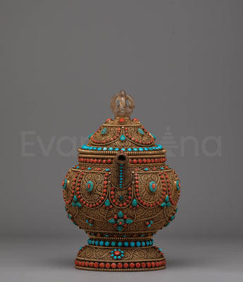 Tibetan Tea Pot for Home Decor