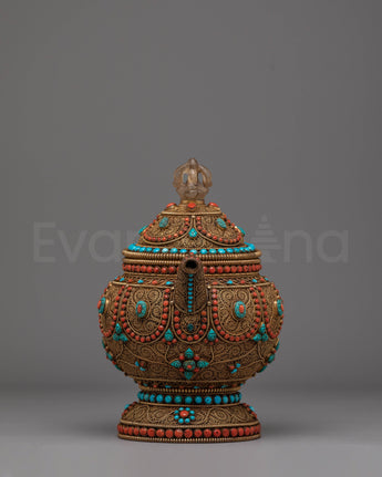 Tibetan Tea Pot for Home Decor