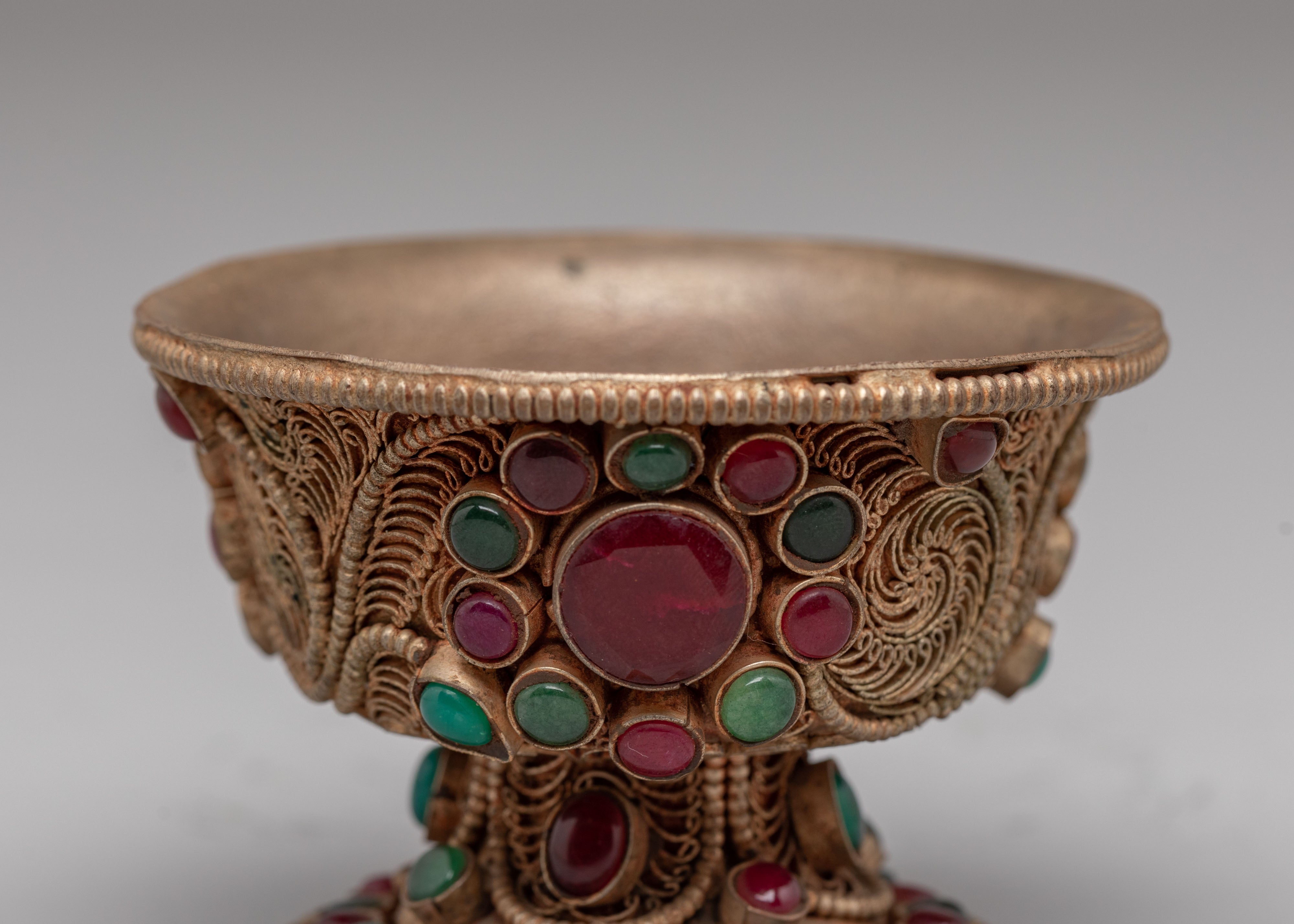 Sacred Offering Bowls Set for Ritual | Handcrafted Copper Bowls