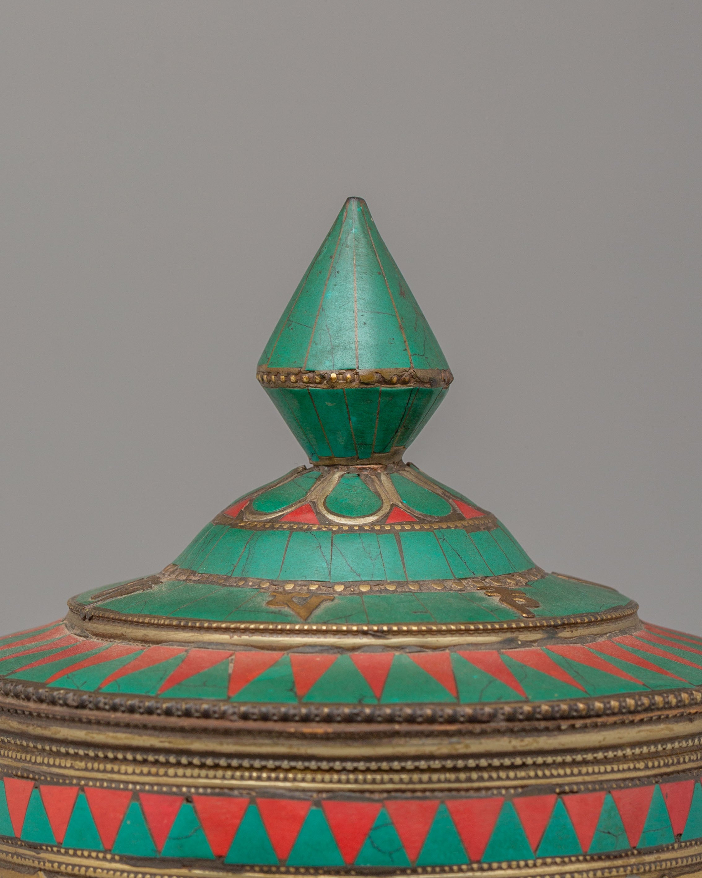 Sacred Altar Mantra Prayer Wheel | Handcrafted Tibetan Mantra Spinner
