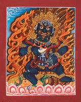 Black Dzambhala Thangka