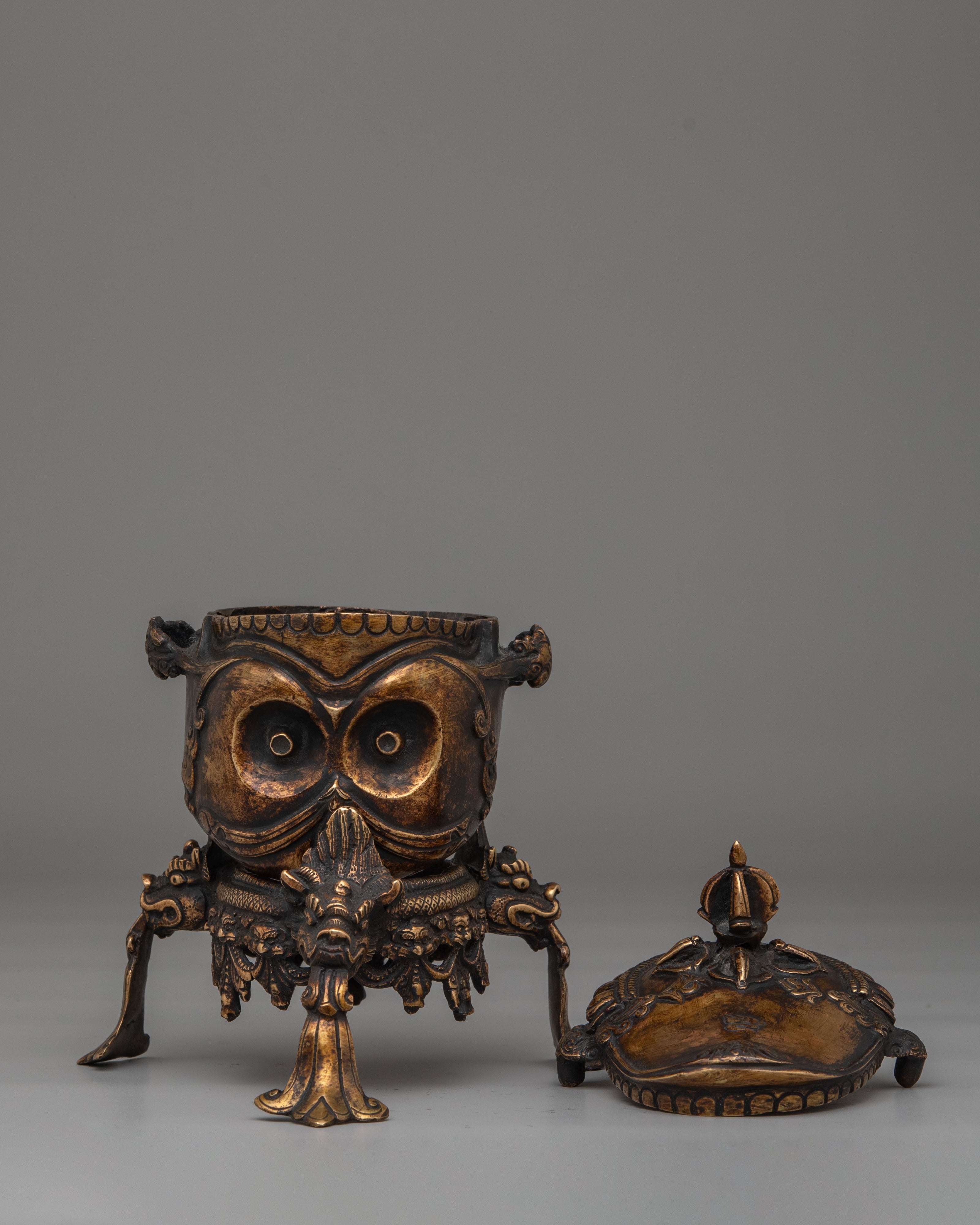 Handcrafted Kapala for Ritual | Tibetan Skull Cup (REMAKE POSSIBLE )