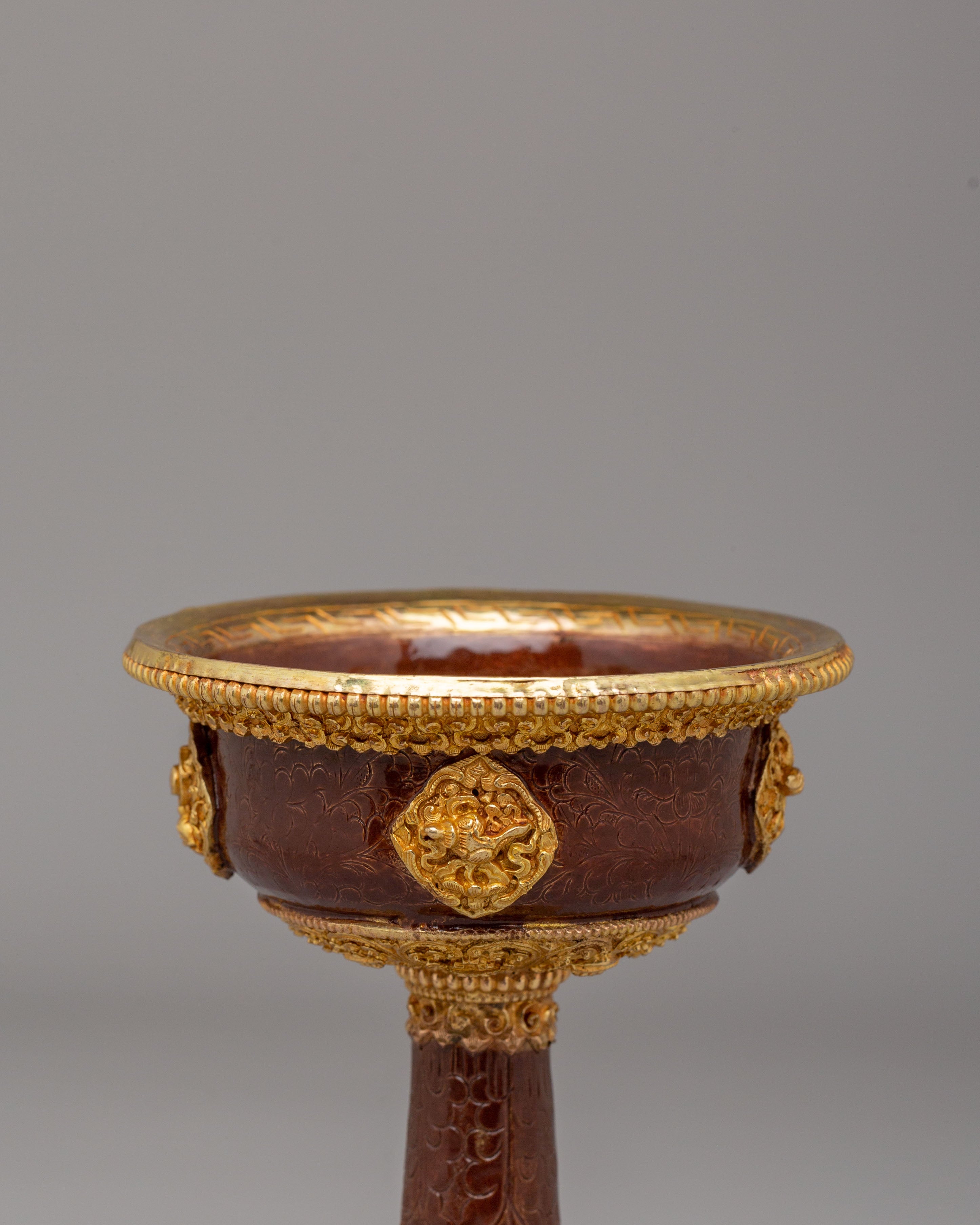 Tibetan Serkyem Set for Ritual Use | Buddhist Offering Bowl