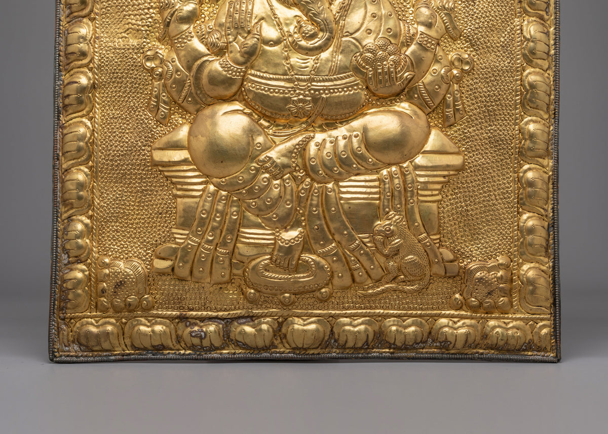 Traditional Ganesha Wall Hanging | Hindu Deity Art