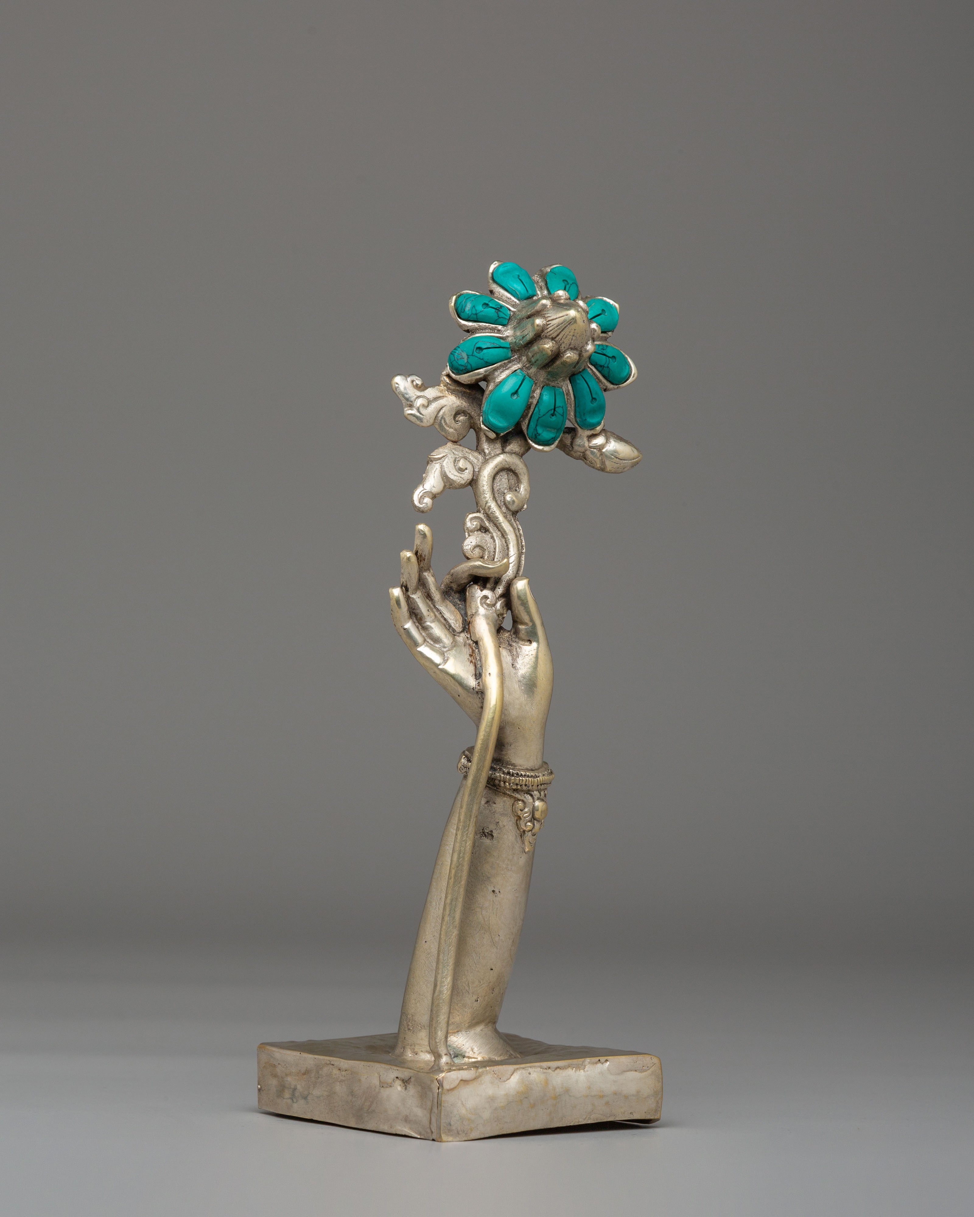 Green Tara Hand Sculpture | Perfect Spiritual Gift for Meditation