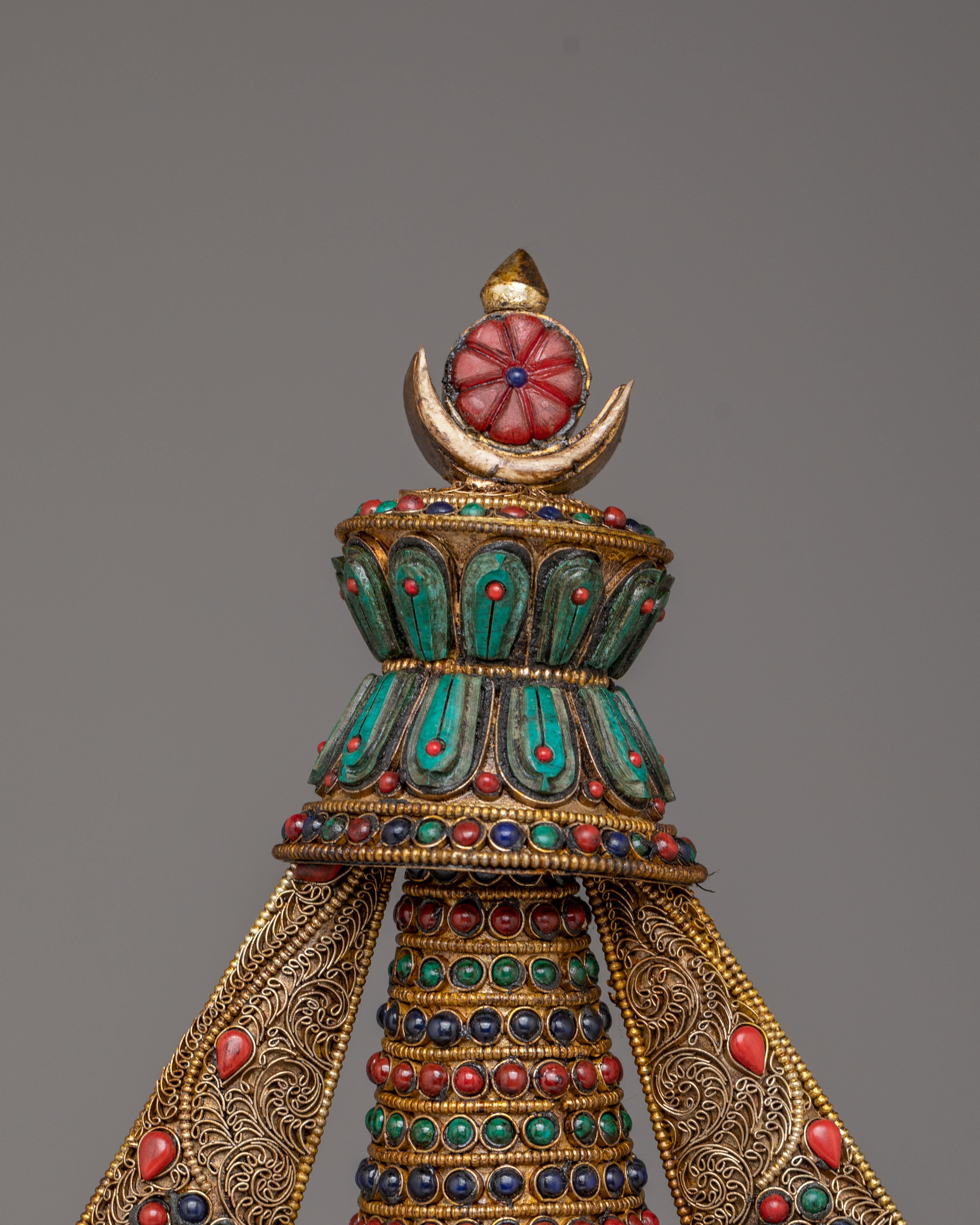 Traditional Sacred Jangchub Stupa | Tibetan Buddhist Shrine Decor