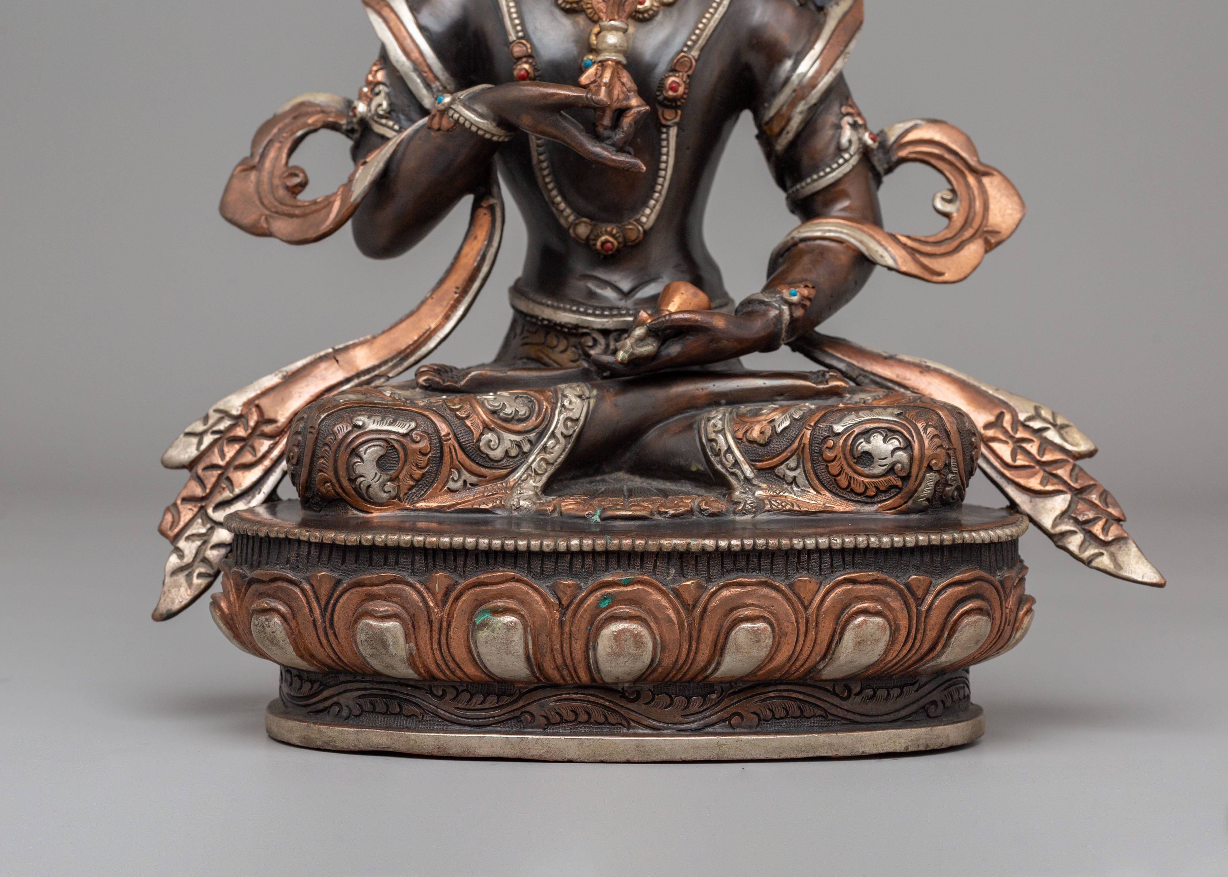 Vajrasatva Meditation & Purification Statue | Gold Gilded Artwork