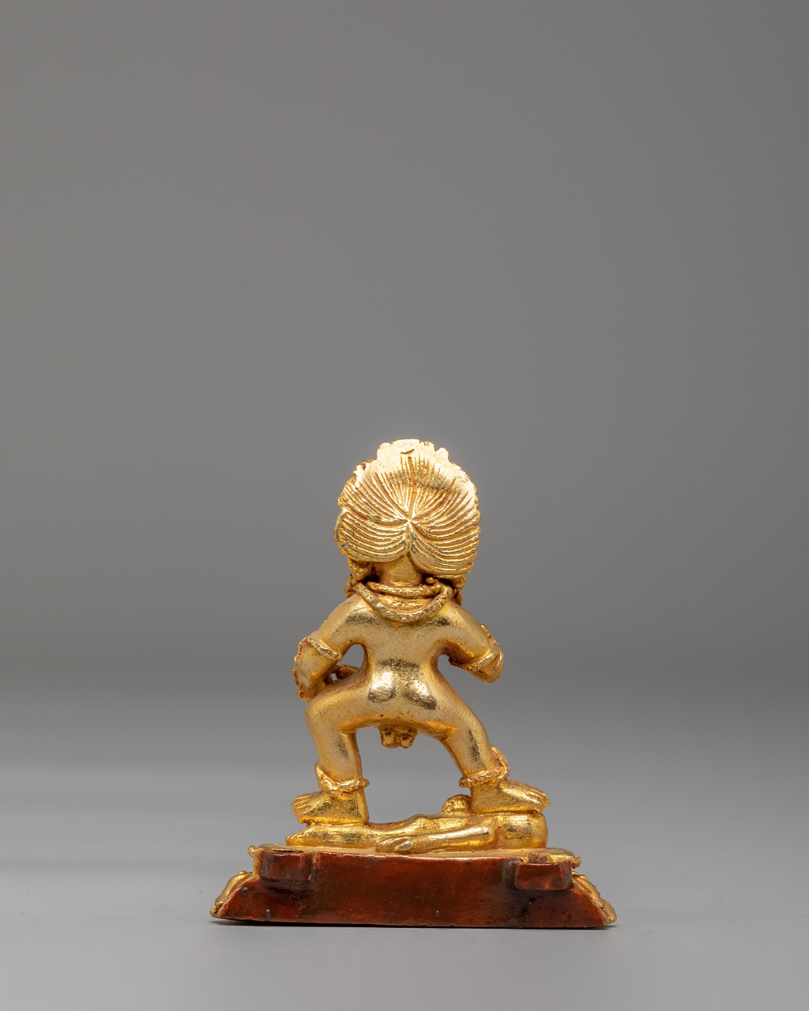 Ceremonial Black Dzambhala Statue | Symbol of Prosperity and Protection