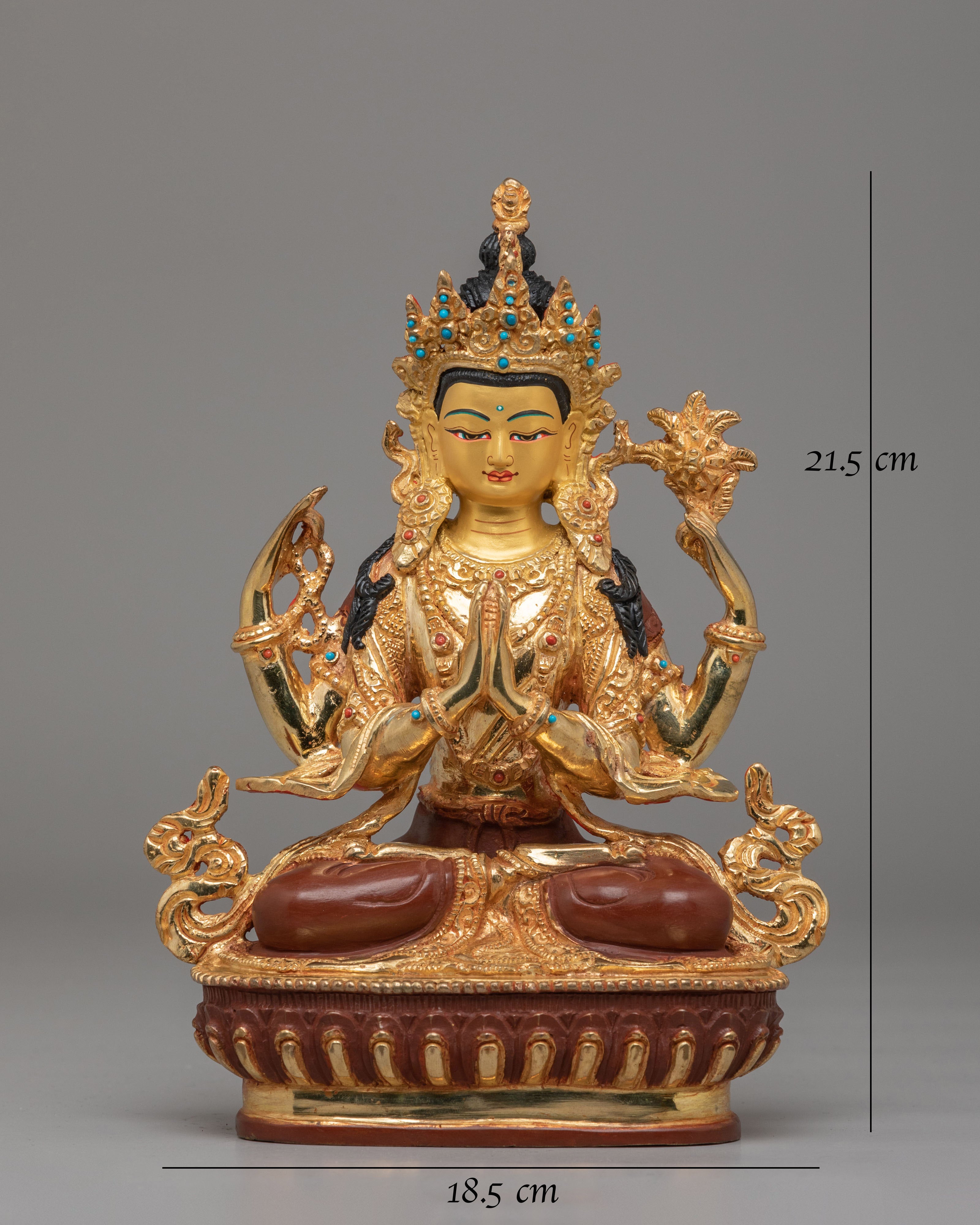 Spiritual Compassion Chenrezig Statue | Tibetan Bodhisattva of Compassion