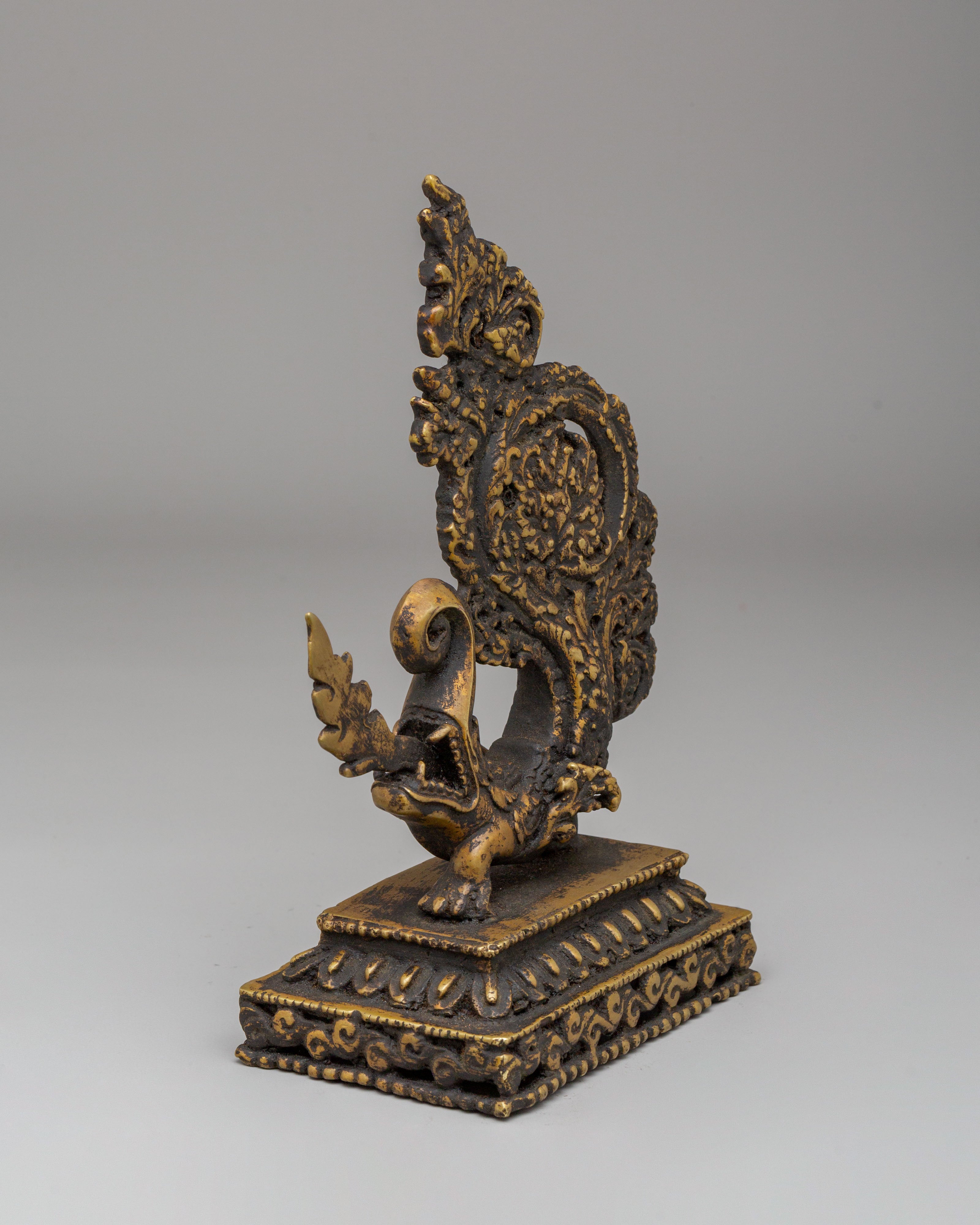 Handcrafted Dragon Decorative Set | Tibetan Ritual Dragon Figurine