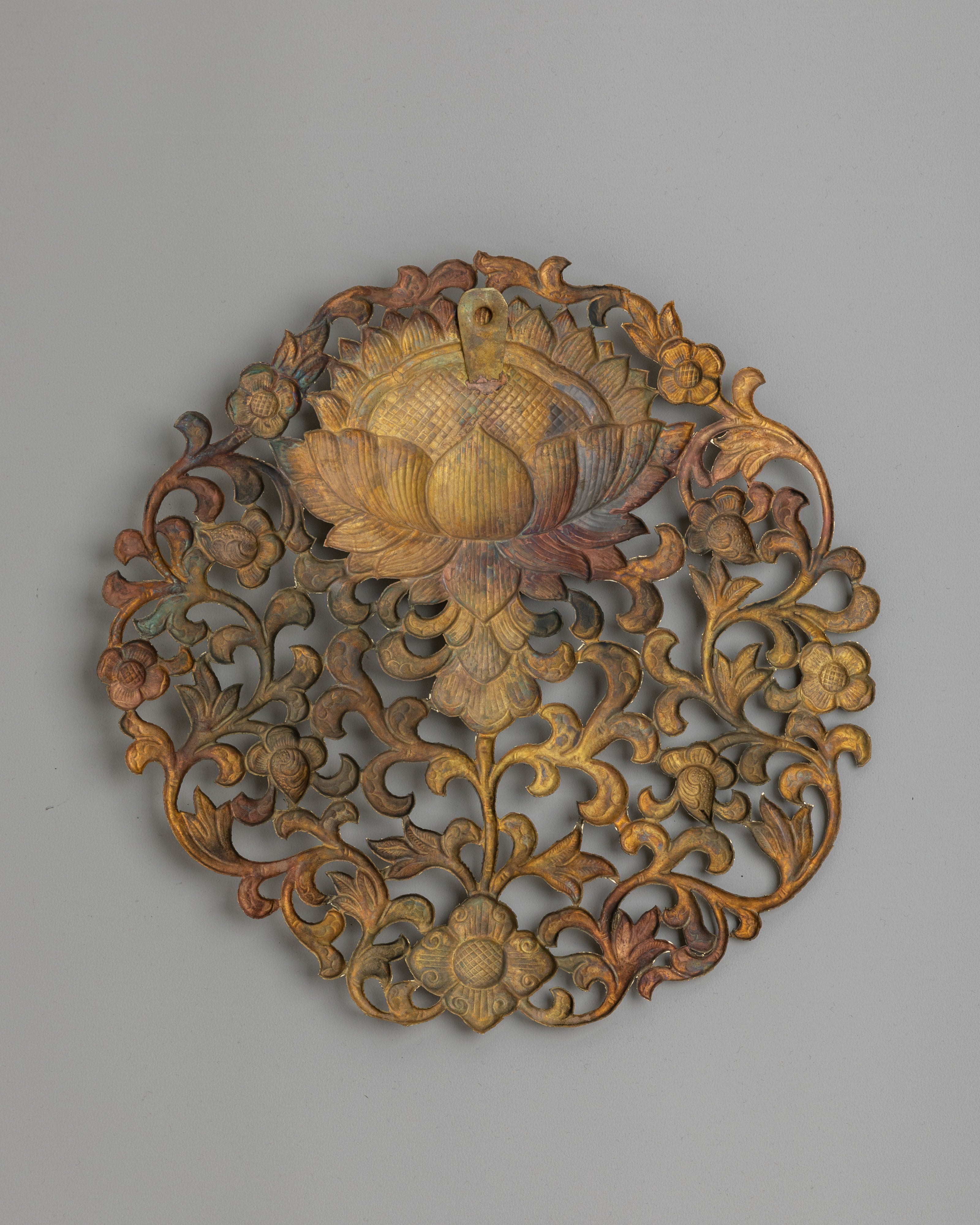 Decorative Lotus Wall Hanging | Tibetan Artwork for Home