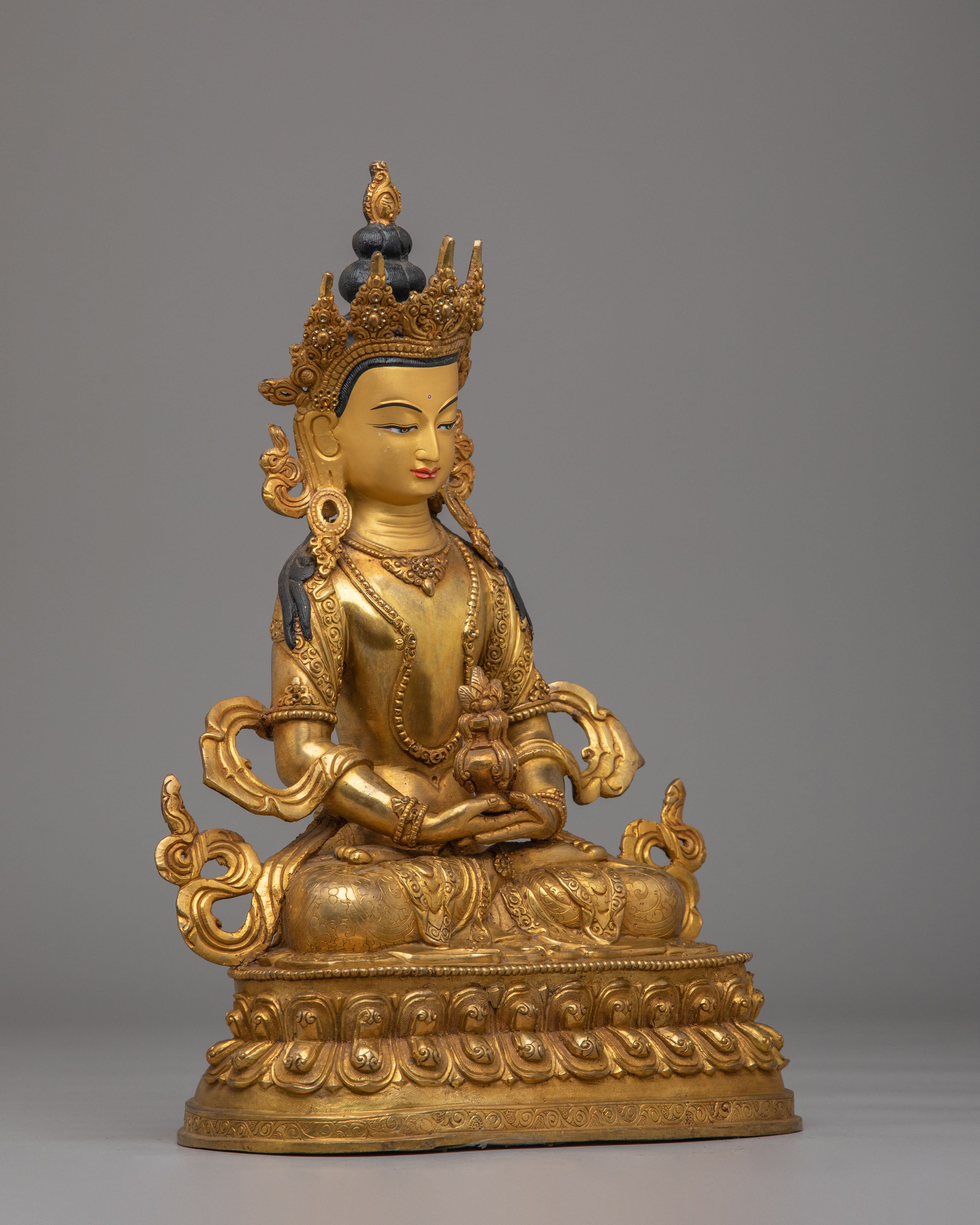 Handmade Amitayus Buddha Statue | Symbol of Longevity and Spiritual Wisdom