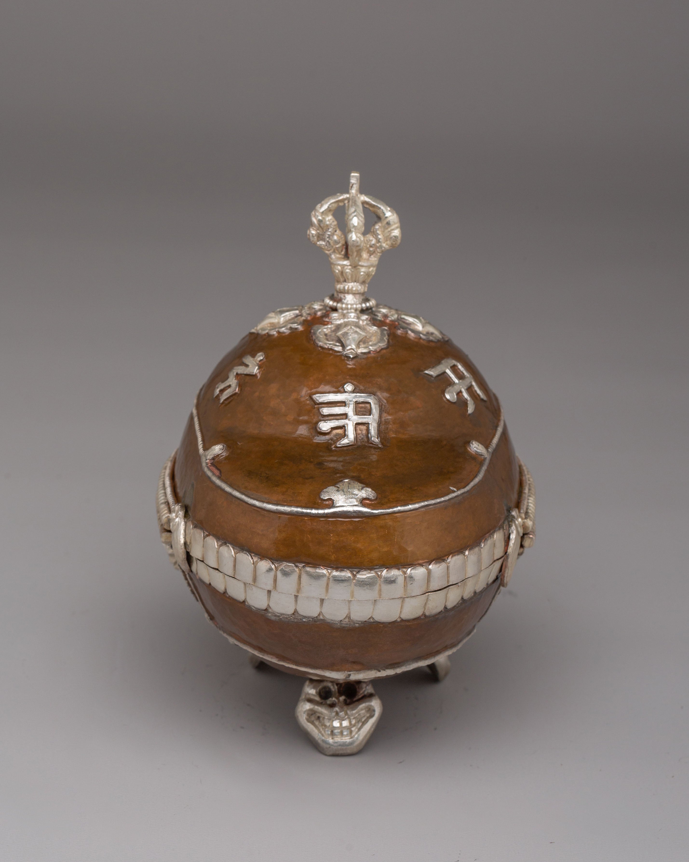 Traditional Kapala for Ritual | Sacred Tibetan Skull Cup for Ceremonies