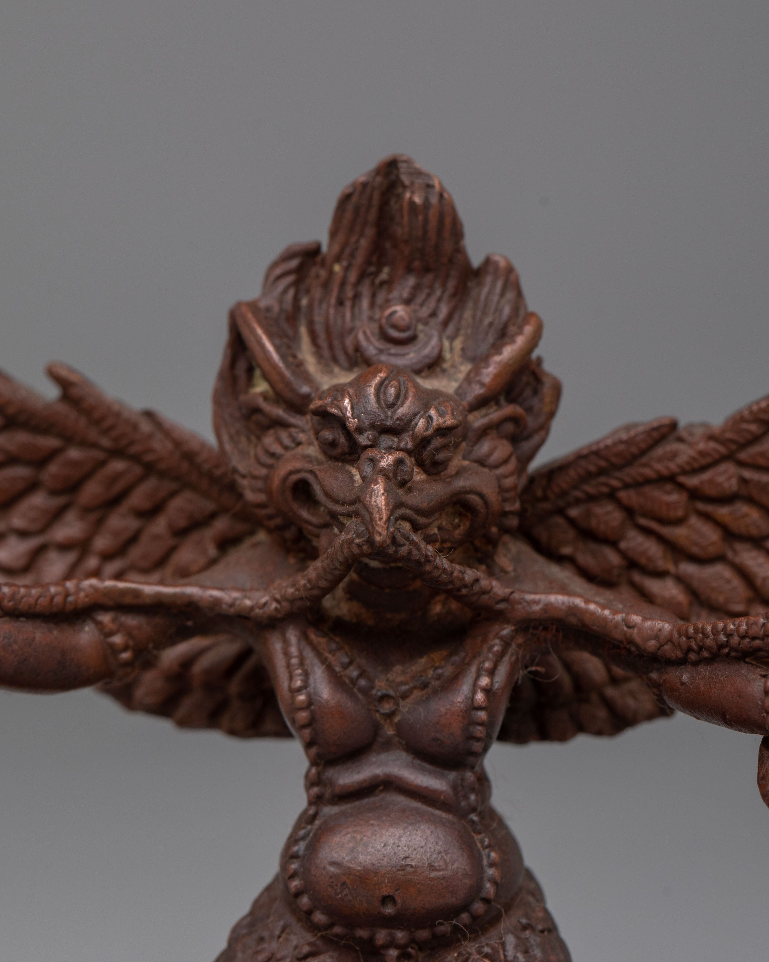 Tibetan Sacred Garuda Statue | Mythical Bird Deity of Wisdom and Protection
