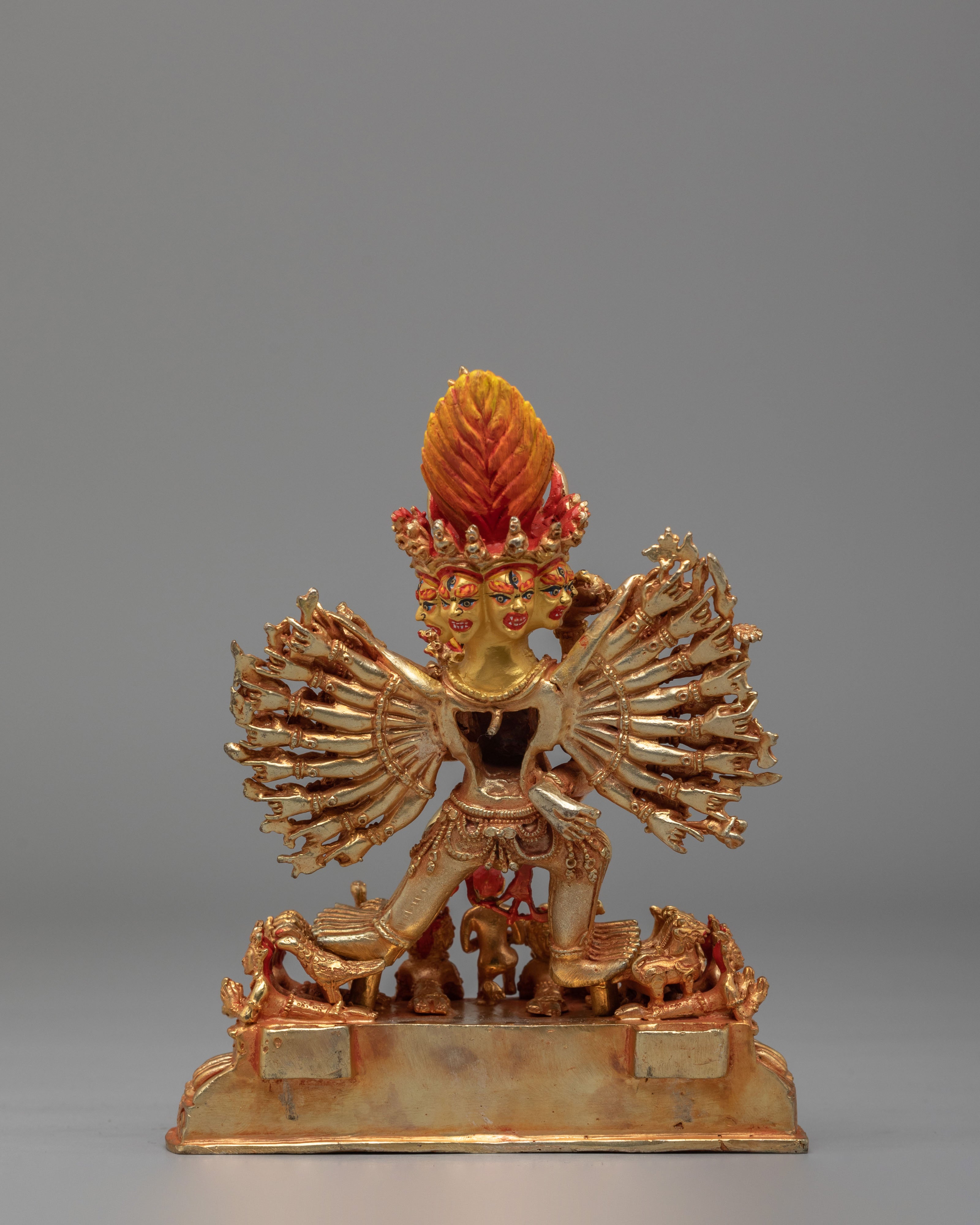 Yamantaka With Consort Statue | Traditional Artwork