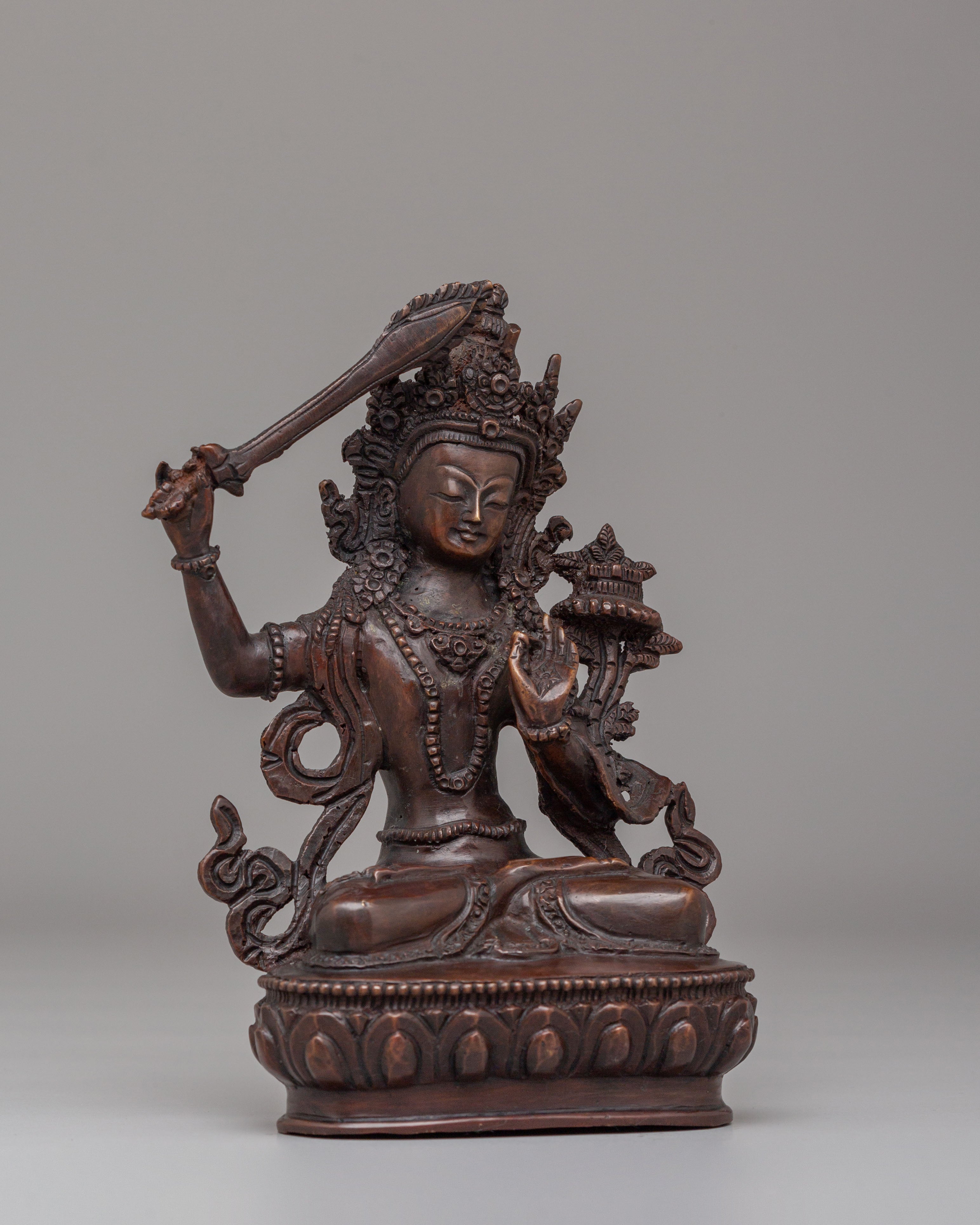 Sacred Manjushri Deity Statue | Symbol of Wisdom and Enlightenment