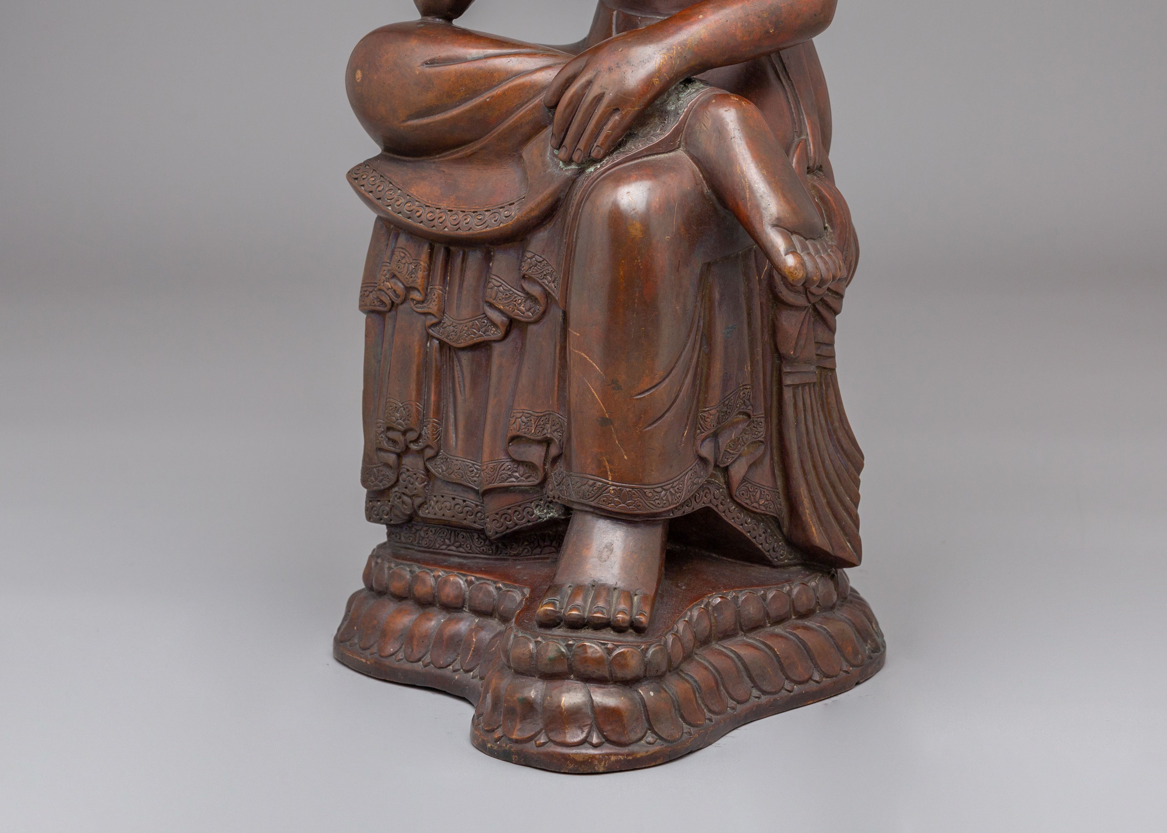 Tibetan Maitreya Buddha Sculpture | Symbol of Future Enlightenment