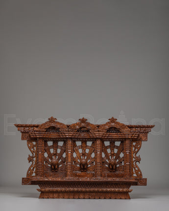 Himalayan Wooden Shrine Wall Art