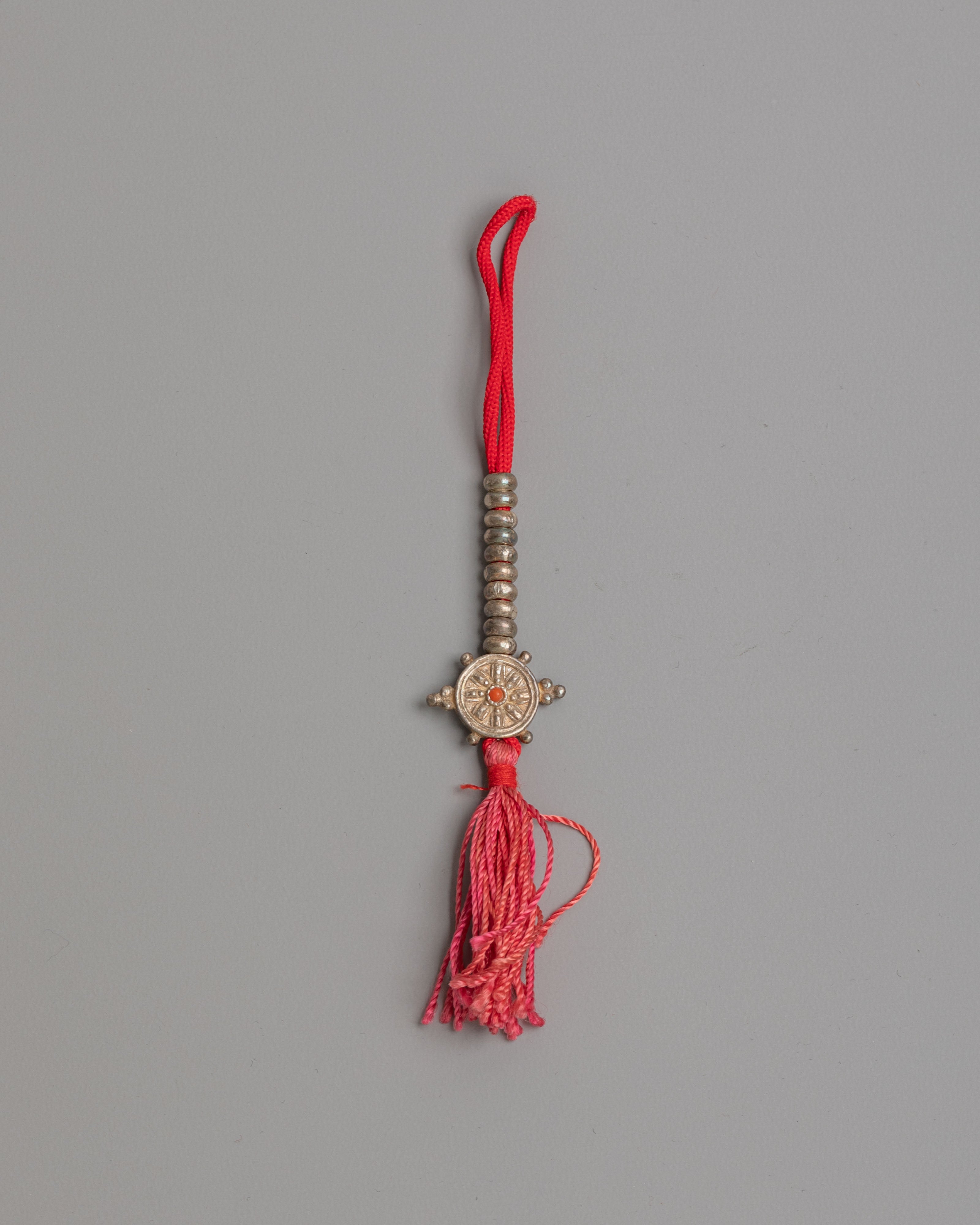 Handcrafted Altar Chupsel | Silver Mala Counter for Tibetan Mantra Practice