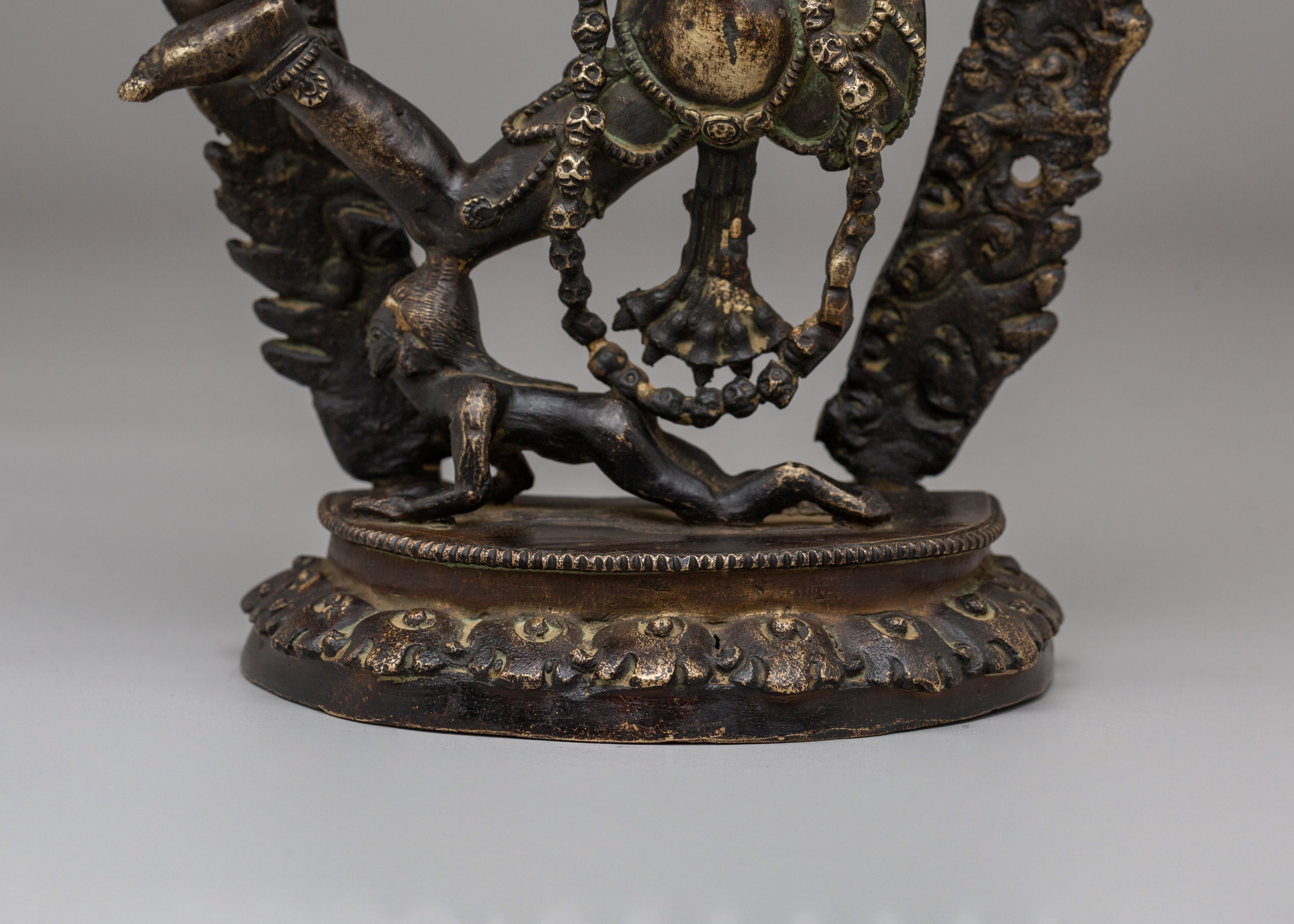 Sacred Tibetan Akash Yogini Statue | Bronze Vajrayogini Sculpture for Altar
