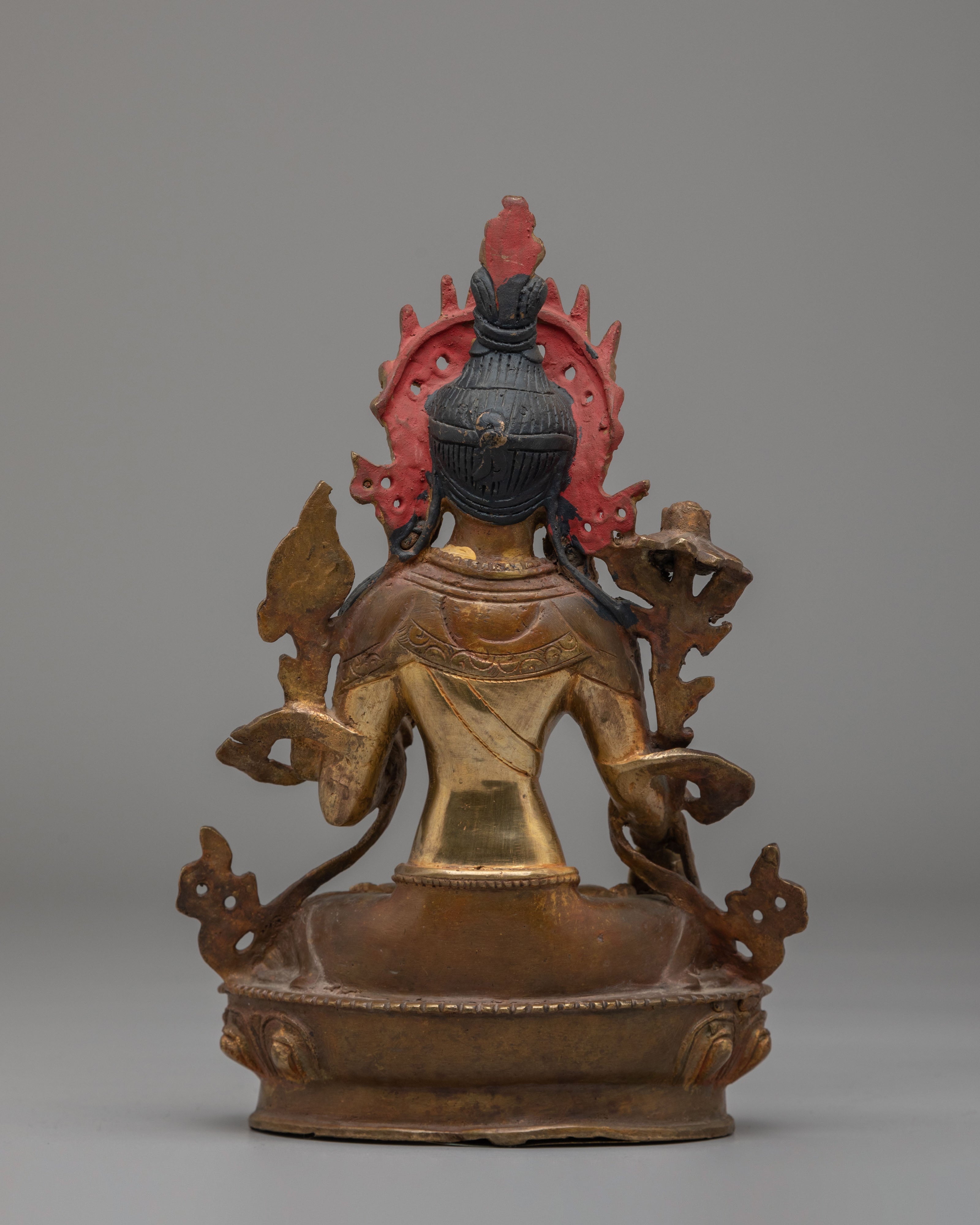 Traditional Spiritual White Tara Sculpture | Tibetan Buddhist Deity Figurine