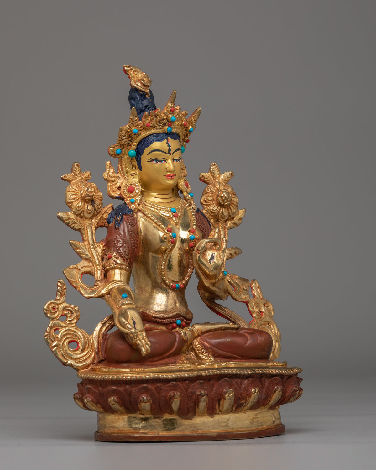 White Tara Statue for Altar | Goddess of Compassion