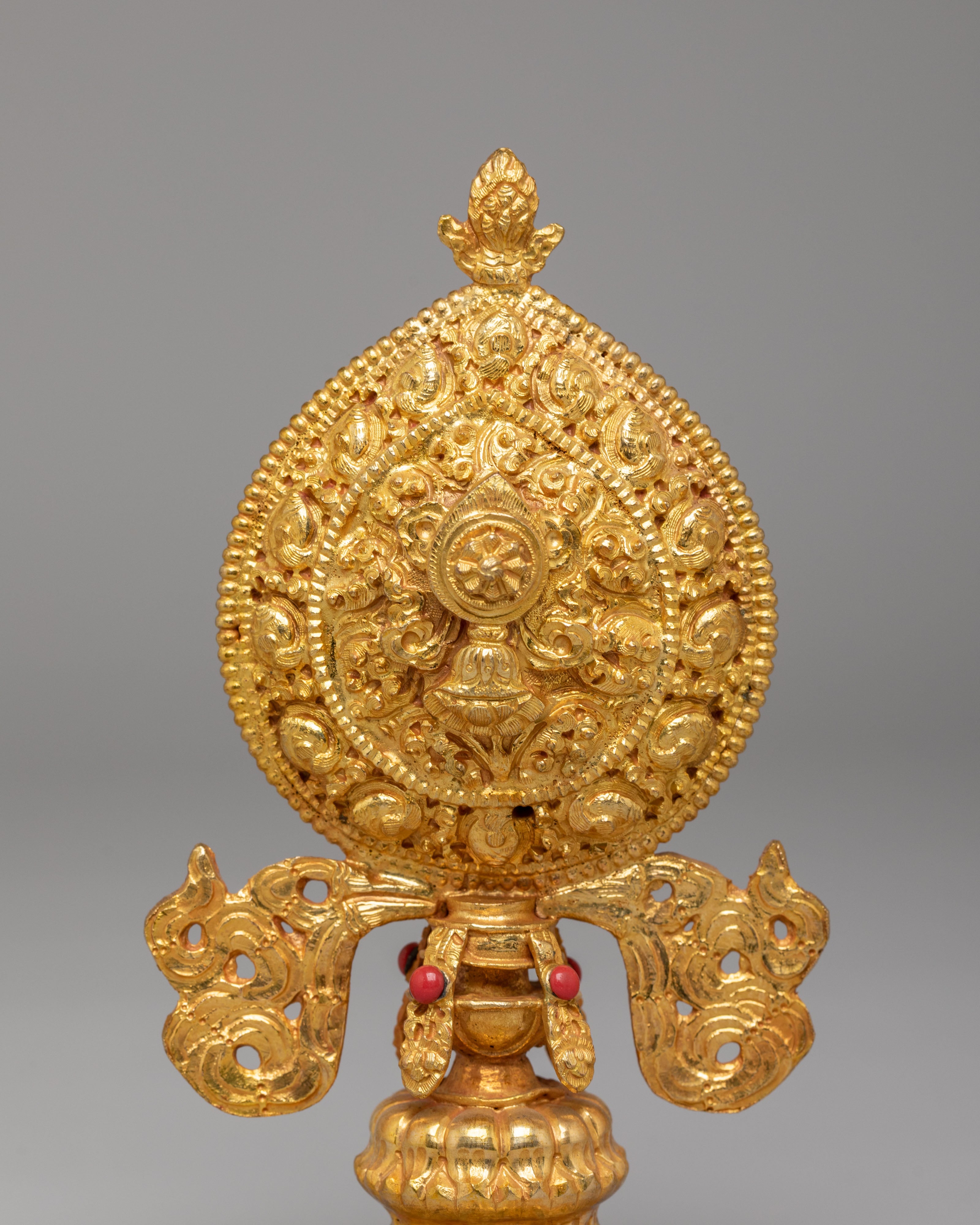 Chakravartin Possession Buddhist Symbol | Gold Plated Copper Chakravartin Set