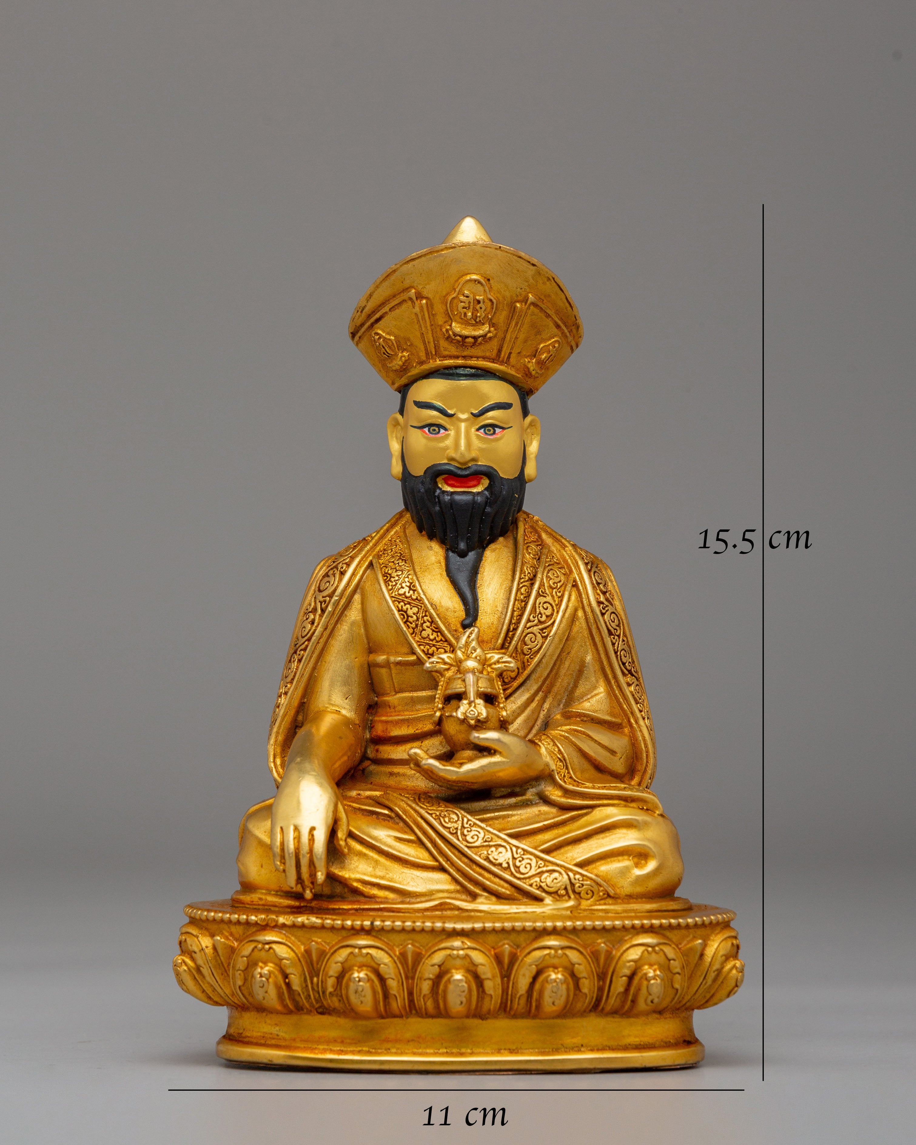 Handmade Guru Shapdum Altar Statue | Tibetan Spiritual Artwork