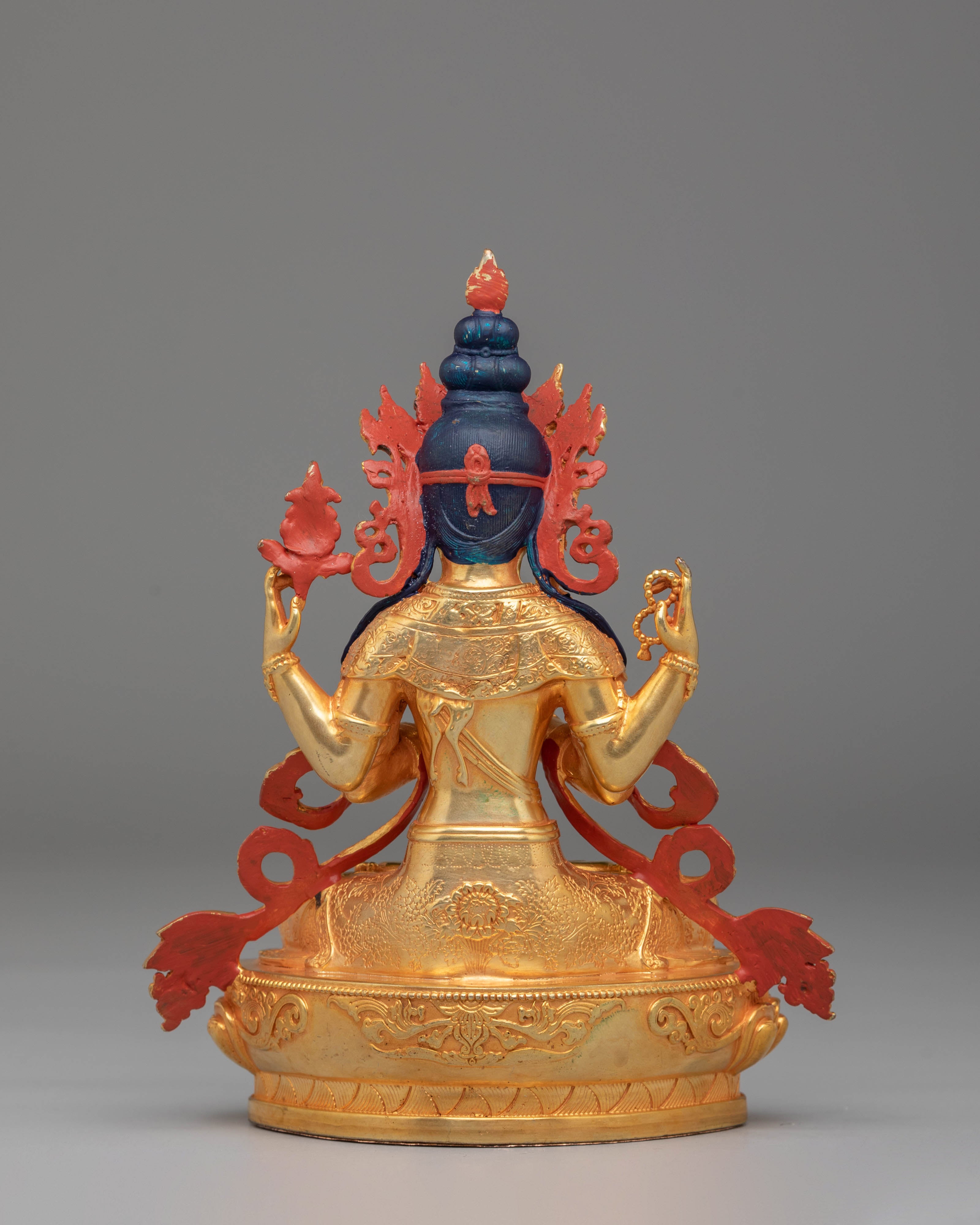 Buddhist Chenrezig Compassion Statue | Tibetan Avalokiteshvara Deity