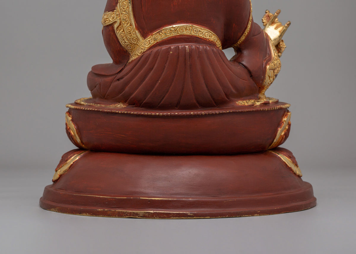 Religious Guru Rinpoche Handcrafted Statue | Tibetan Padmasambhava Figure