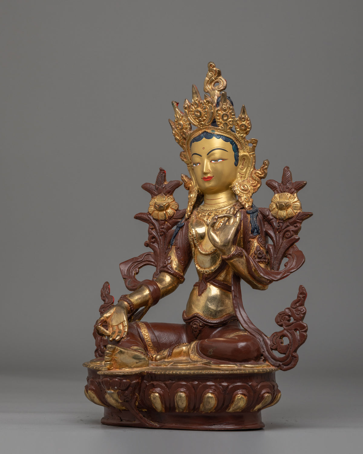 Green Tara Statue for Home Shrine | Spiritual Protection & Blessings