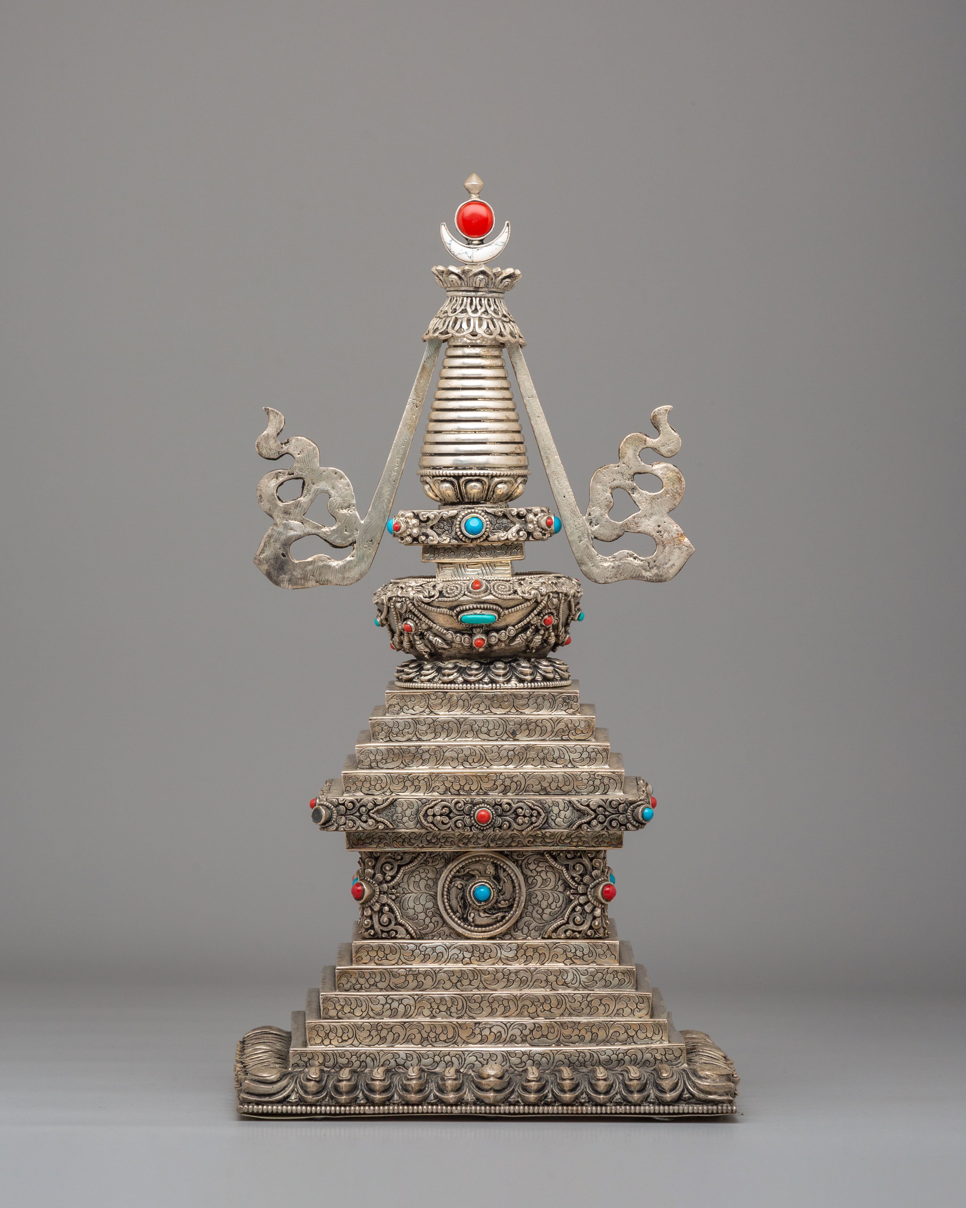 Sacred Buddhist Jangchub Stupa | Gemstone Buddhist Shrine