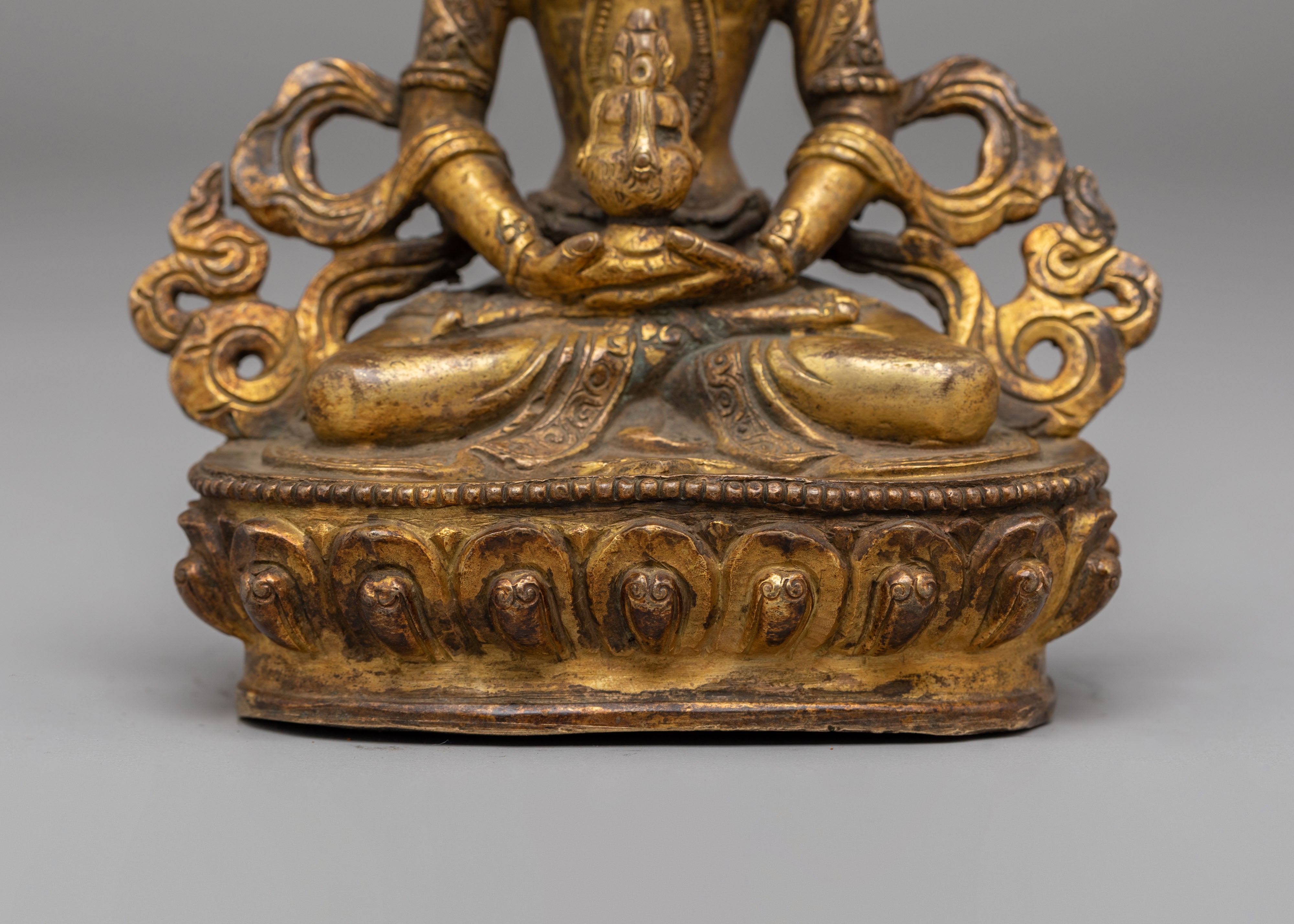 Himalayan Amitayus Buddha Sculpture | Symbol of Longevity and Wisdom