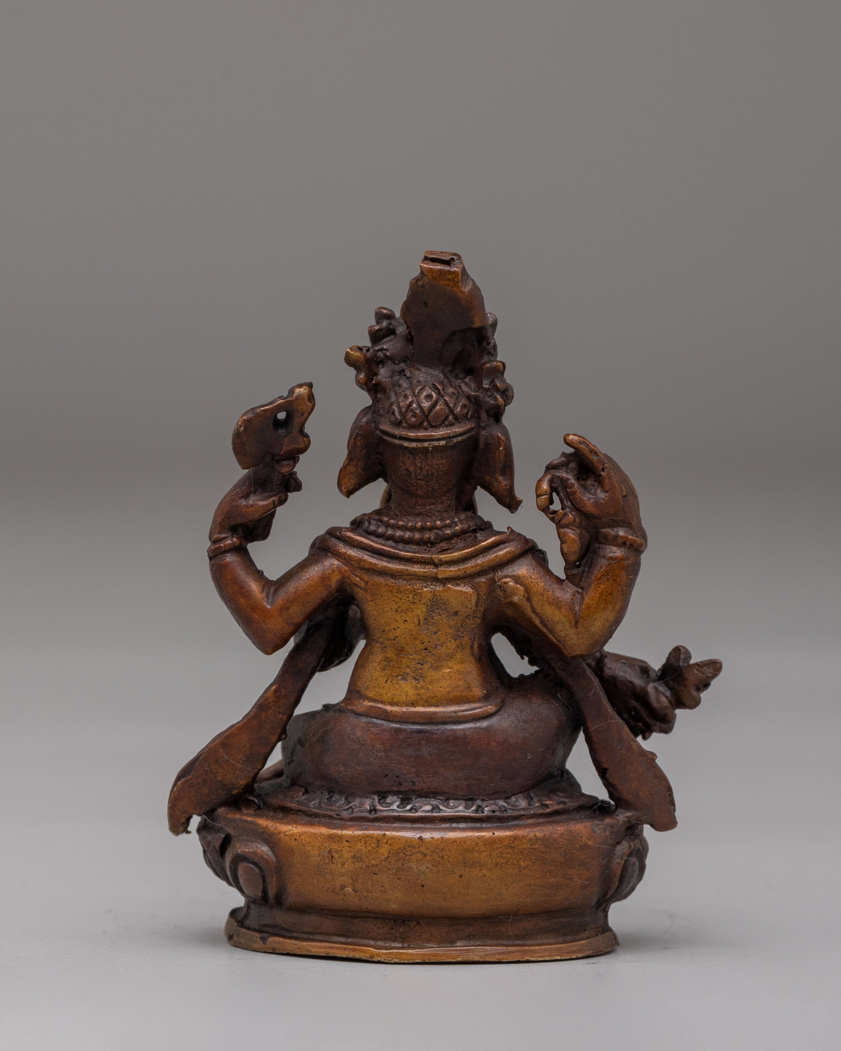 Traditional Lord Ganesh Statue | Oxidized Copper Artwork