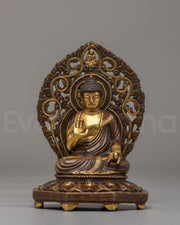 Buddha On Throne Statue