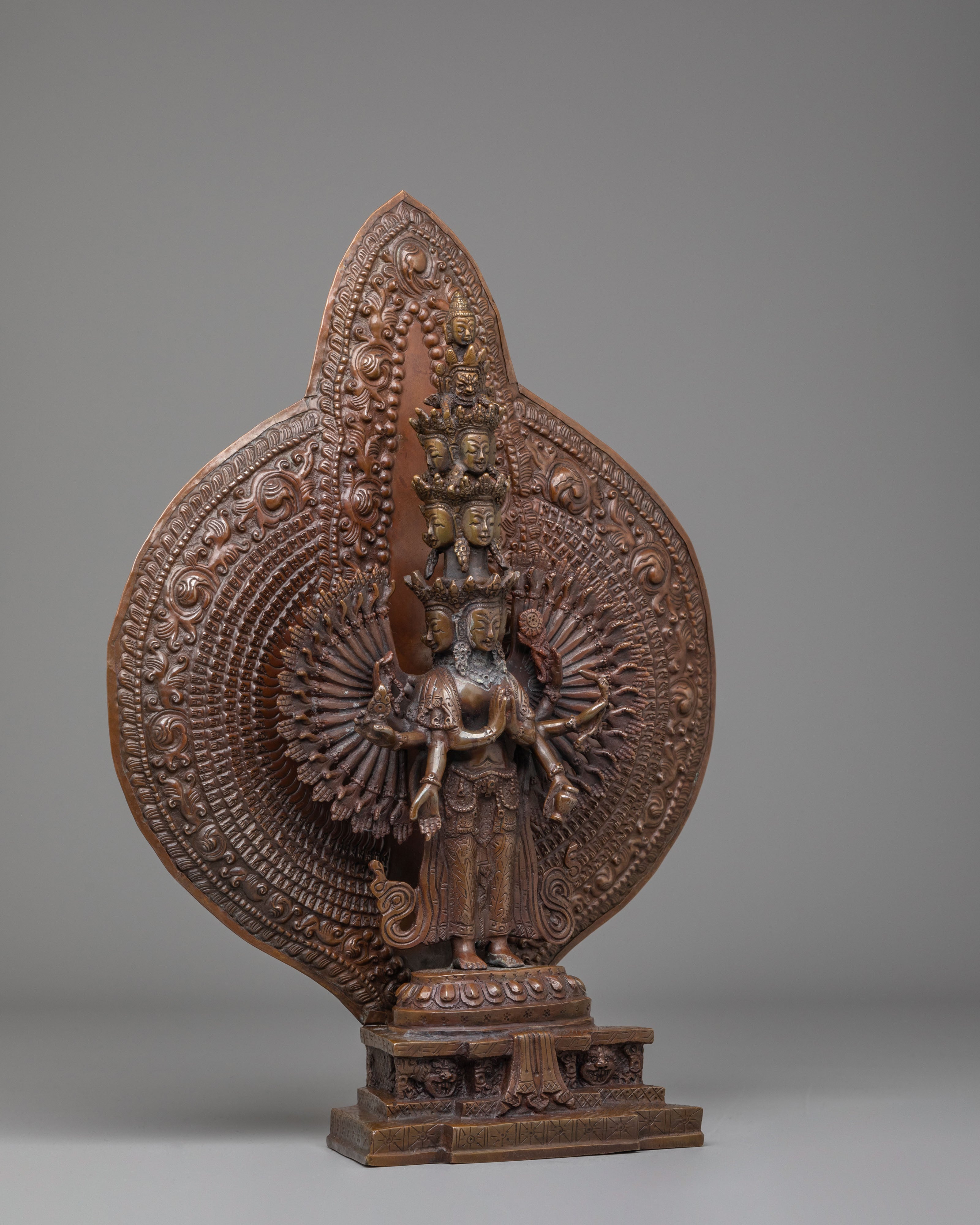 Thousand Armed Chenrezig Statue | Tibetan Avalokiteshvara Sculpture