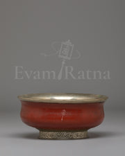 Sacred Tibetan Ritual Offering Bowl | Spiritual Decor for Meditation