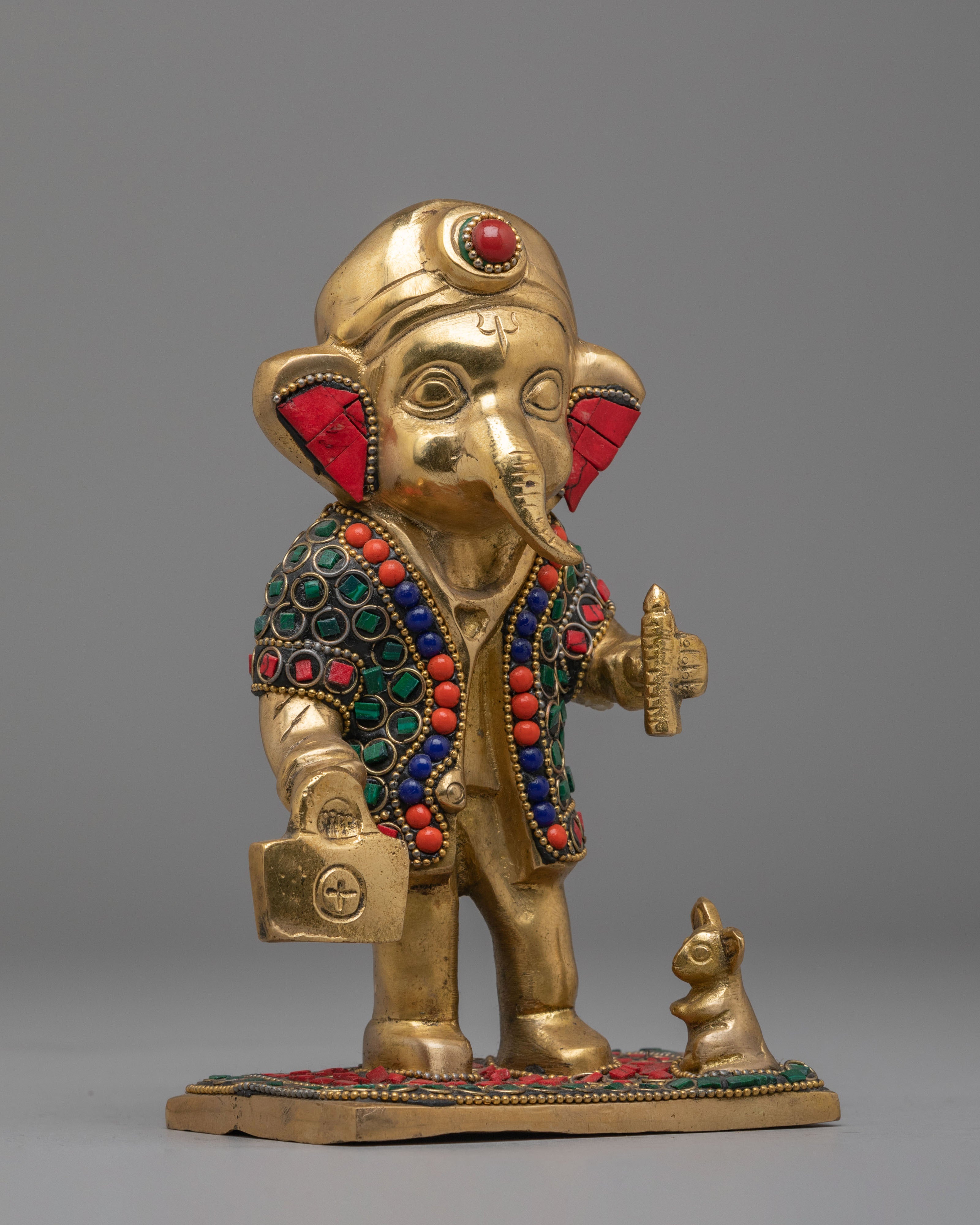 Handmade Standing Ganesh Sculpture | Traditional Artwork