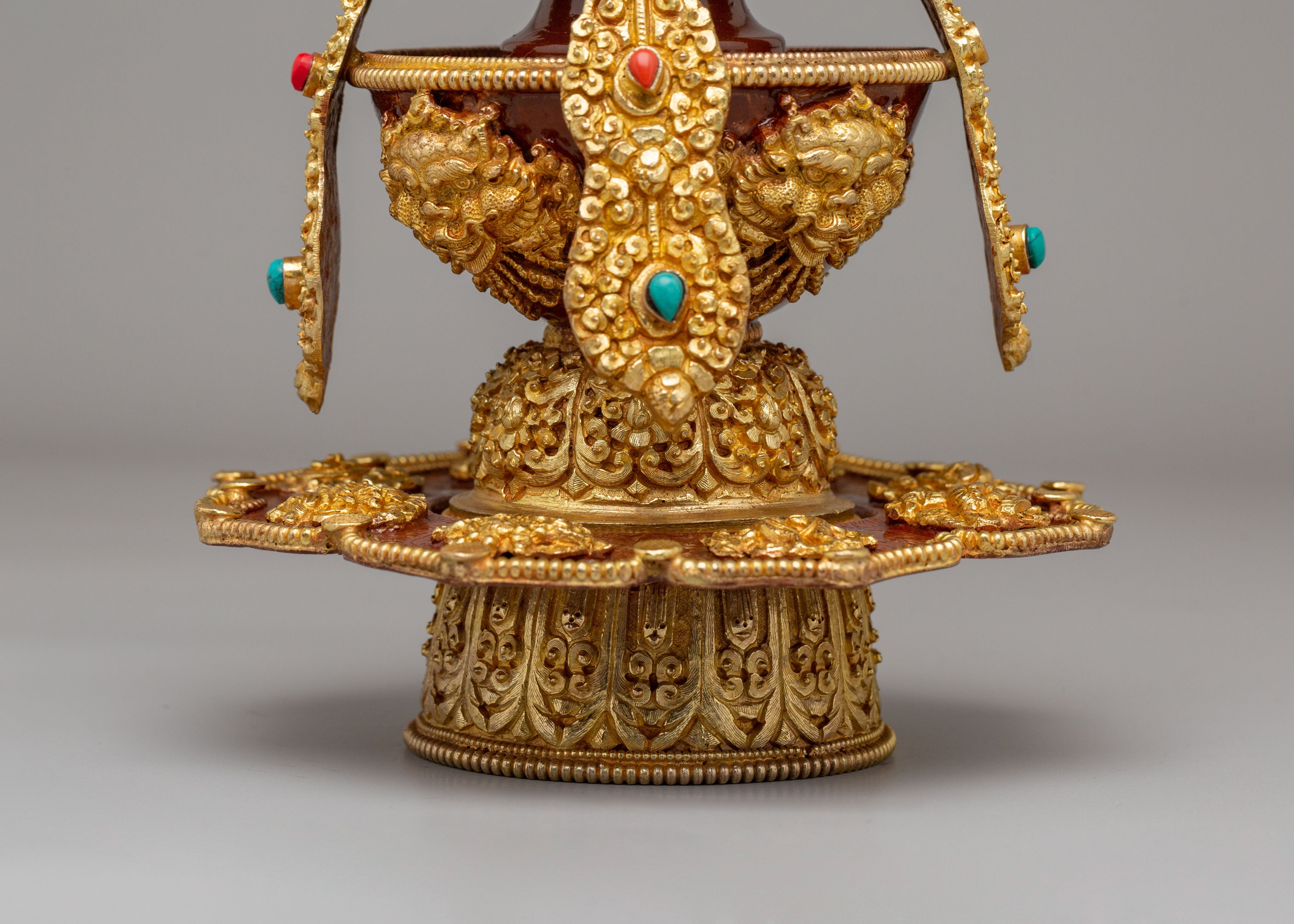Sacred Long Life Vase for Ritual | Handcrafted Tibetan Ritual Vase