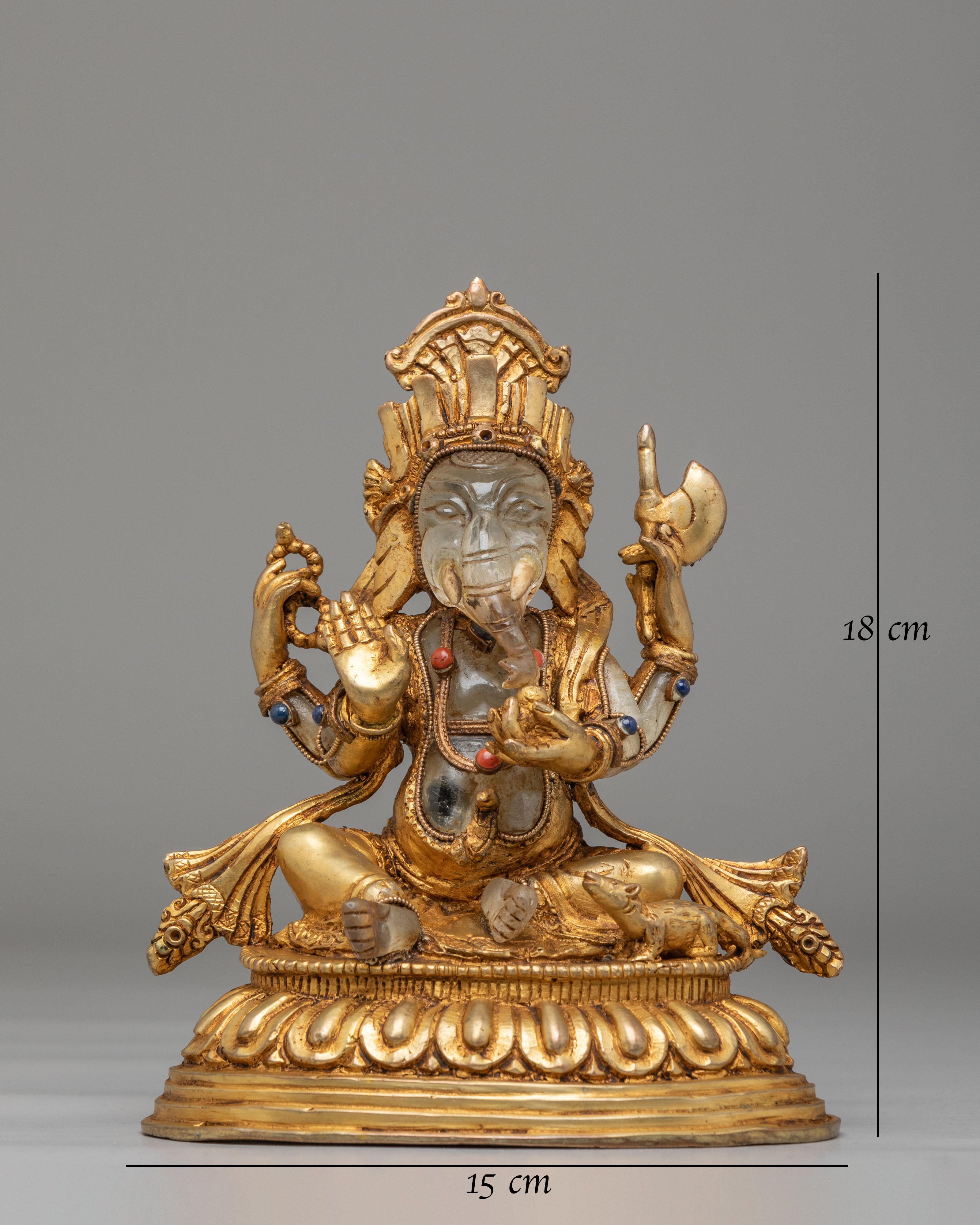 Spiritual Ganesh Deity Sculpture | Handmade Hindu God Figurine