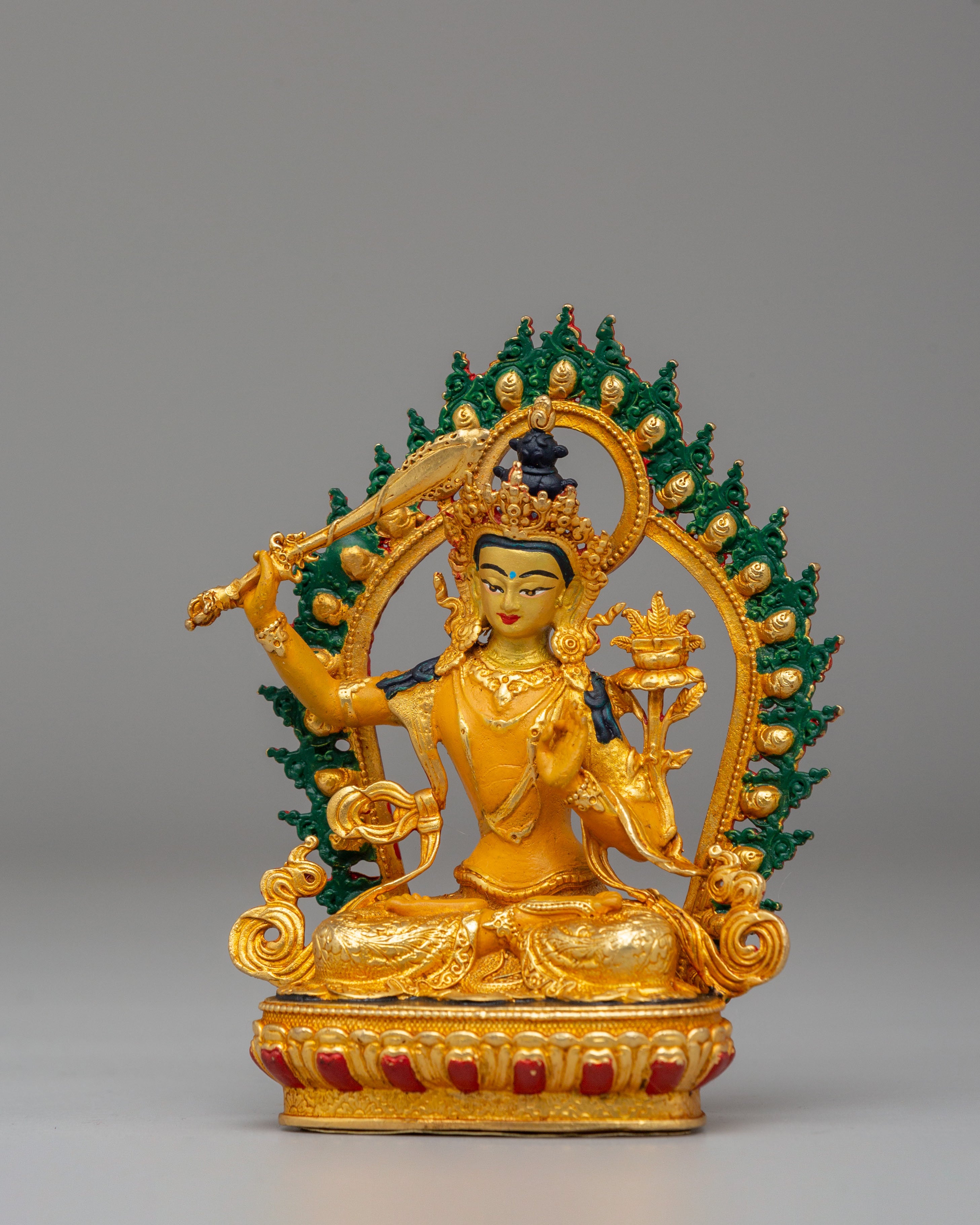 Handcrafted Manjushri Deity Statue | Buddhist Art