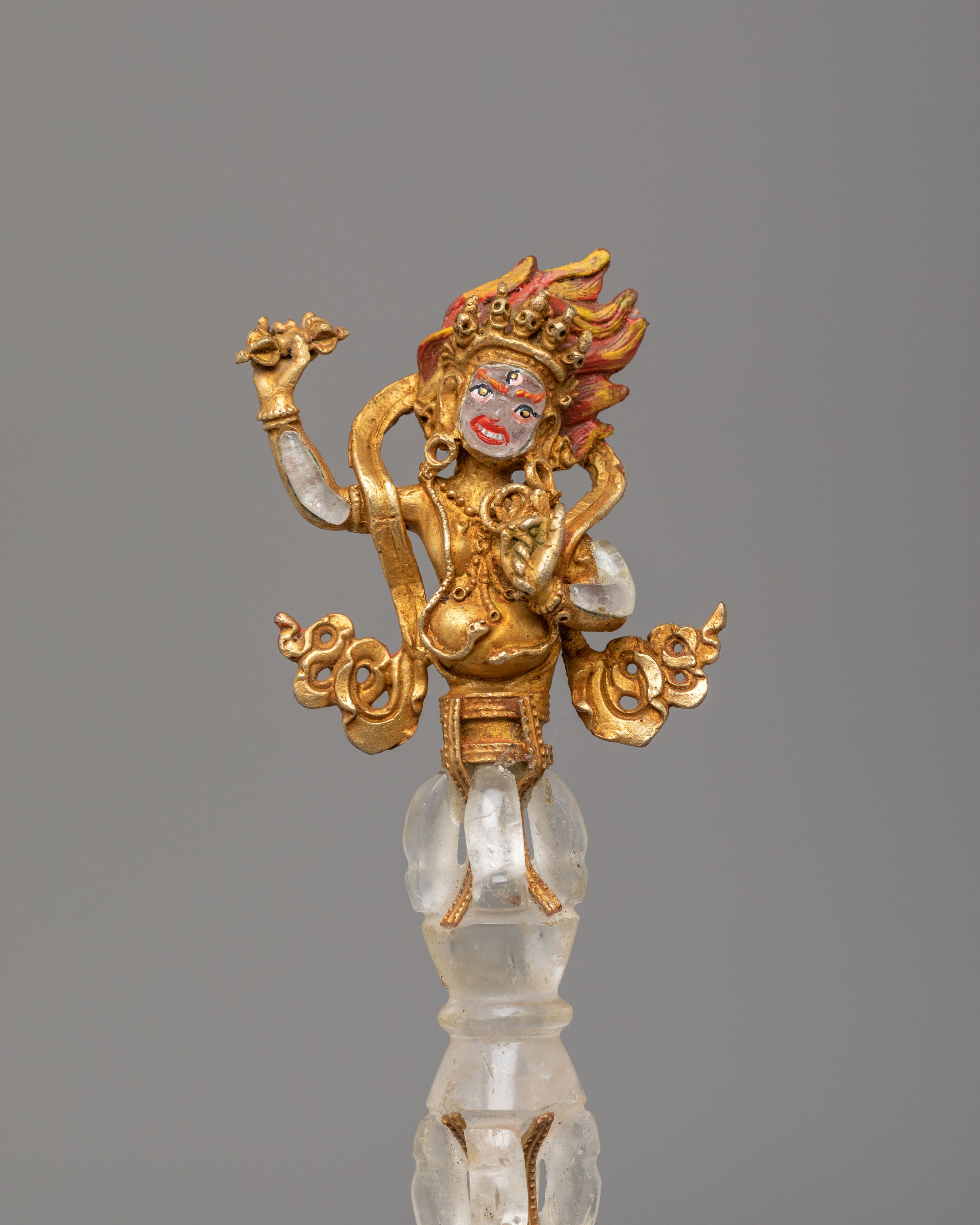 Sacred Vajrapani Phurba Ritual Dagger | Traditional Himalayan Craft