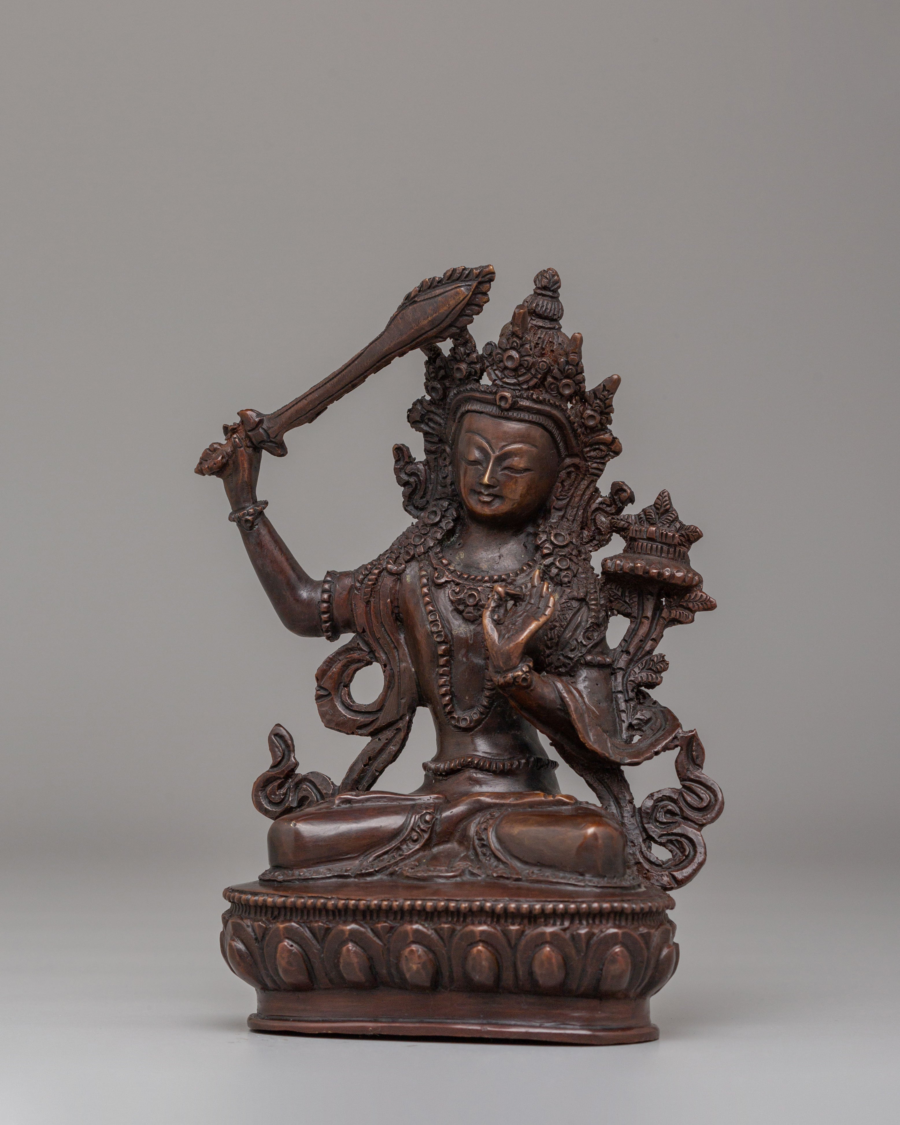 Sacred Manjushri Deity Statue | Symbol of Wisdom and Enlightenment