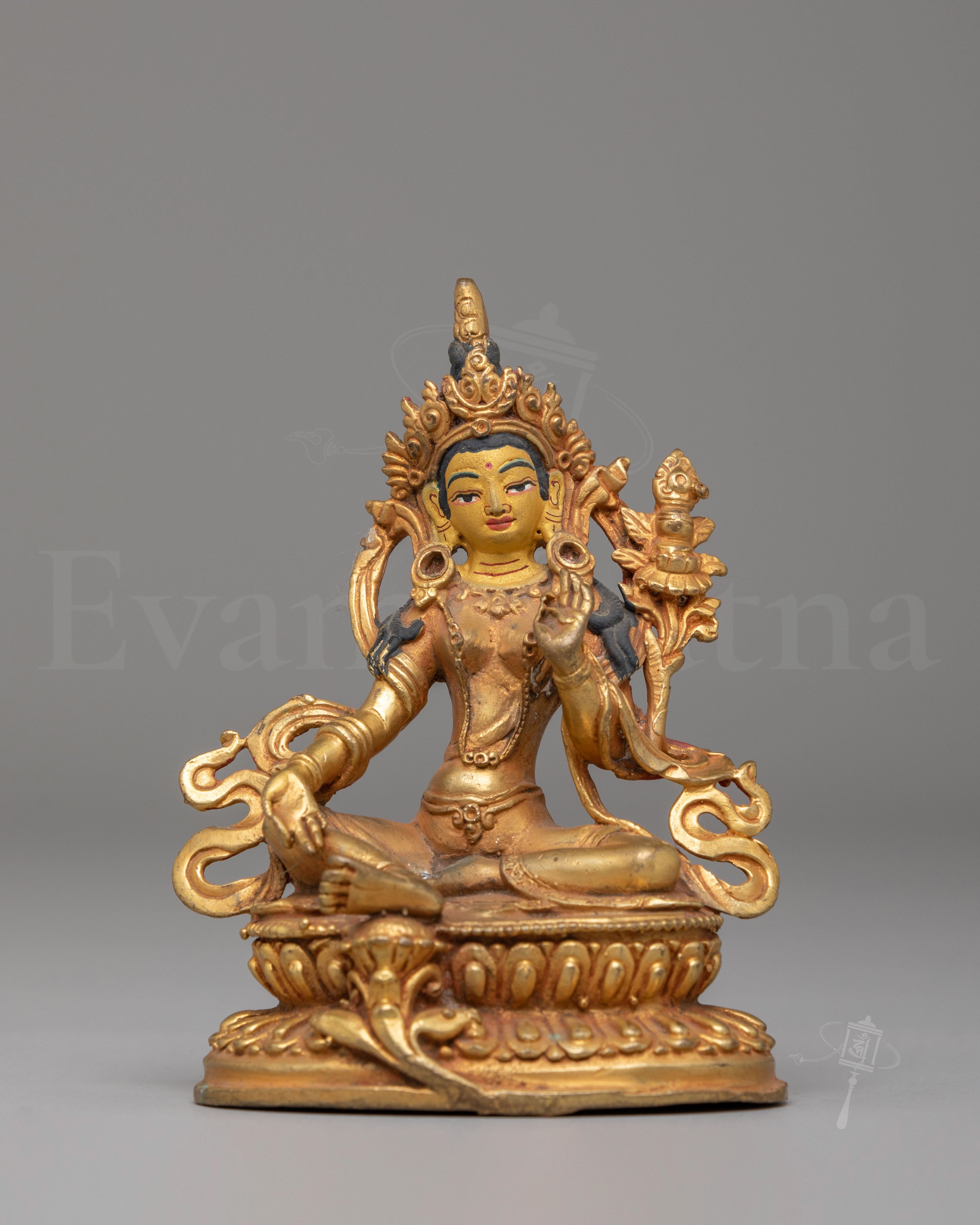 Scared Green Tara Deity Statue