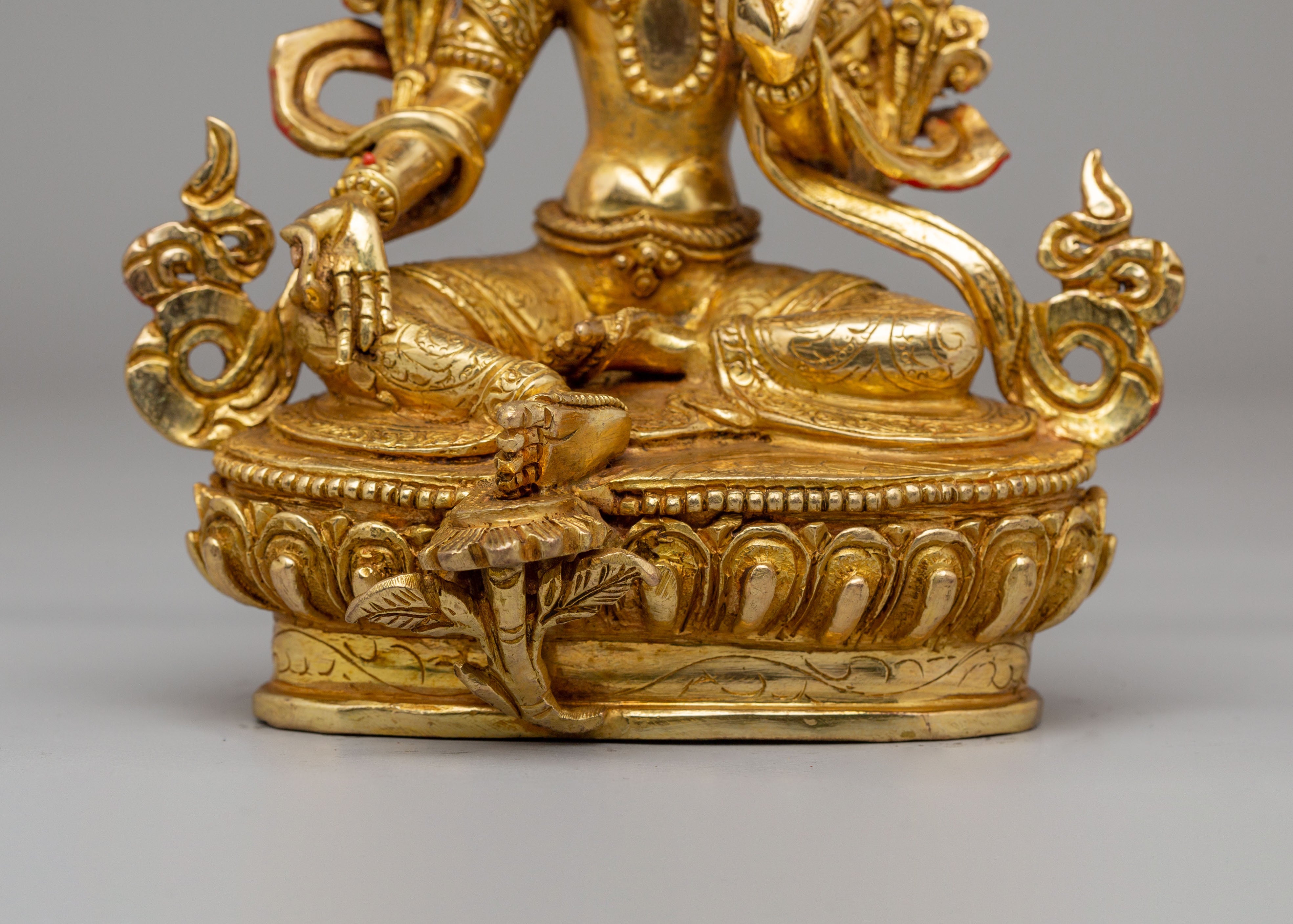 Green Tara Statue for Compassion | Tibetan Buddhist Figurine