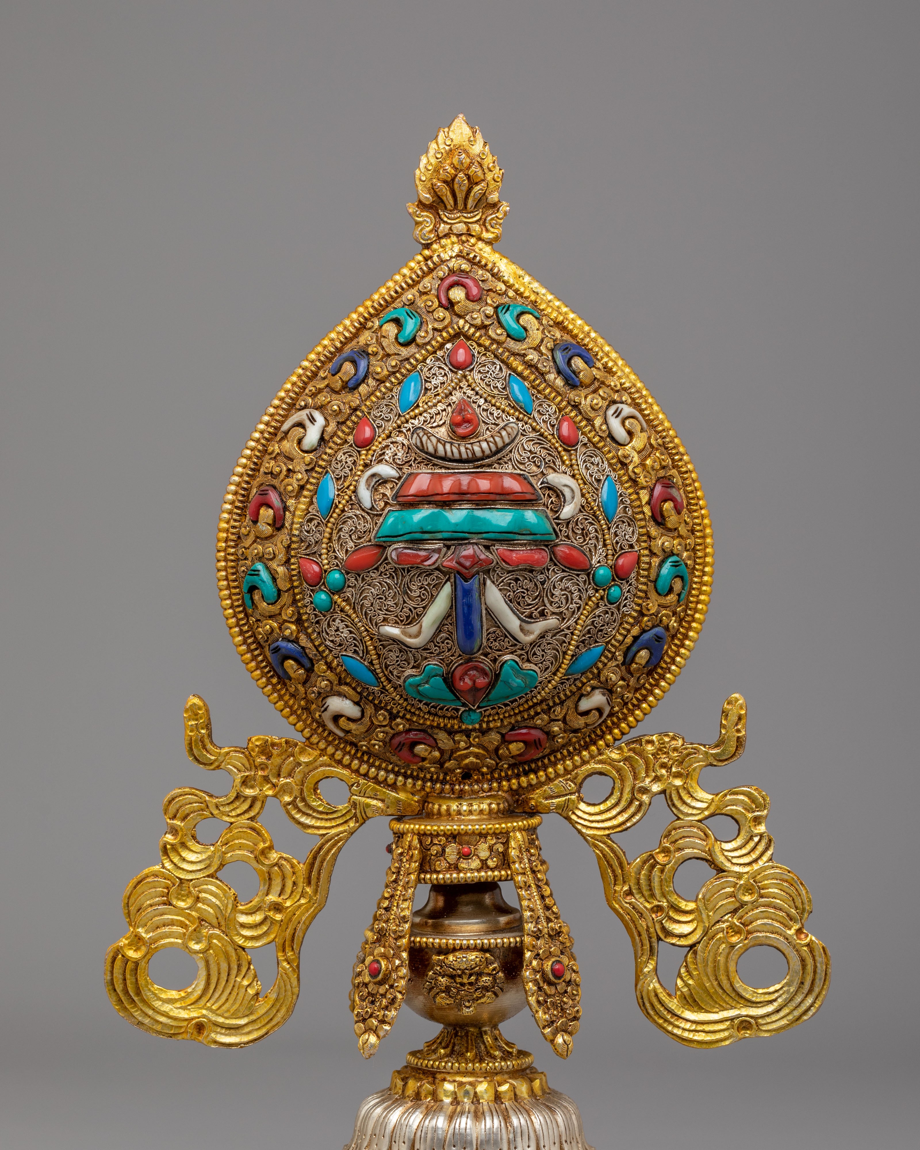 Ashtamangala Buddhist Symbol Set | Traditional Ritual Artwork