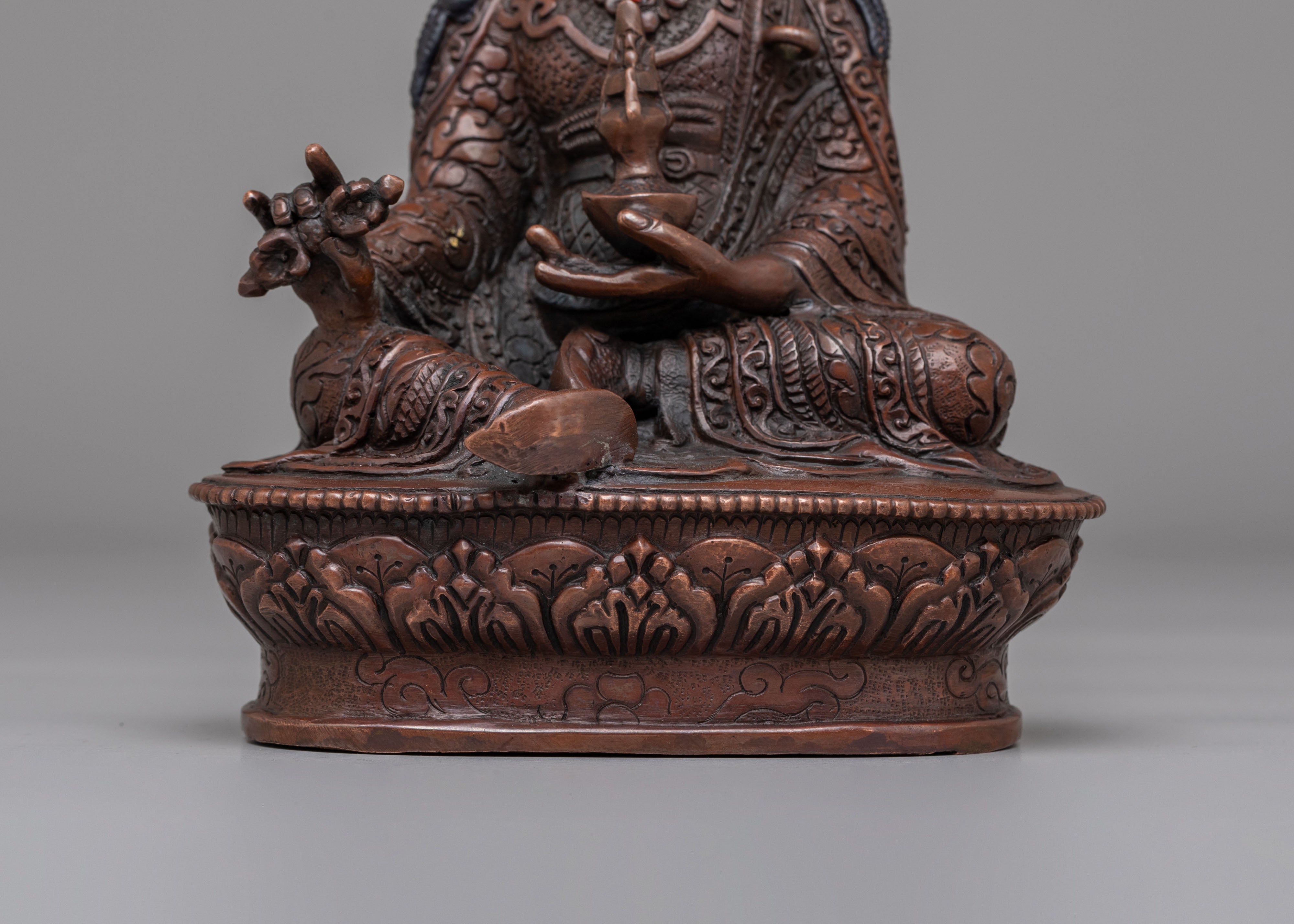 Sacred Padmasambhava Deity Sculpture | Sacred Tibetan Decor