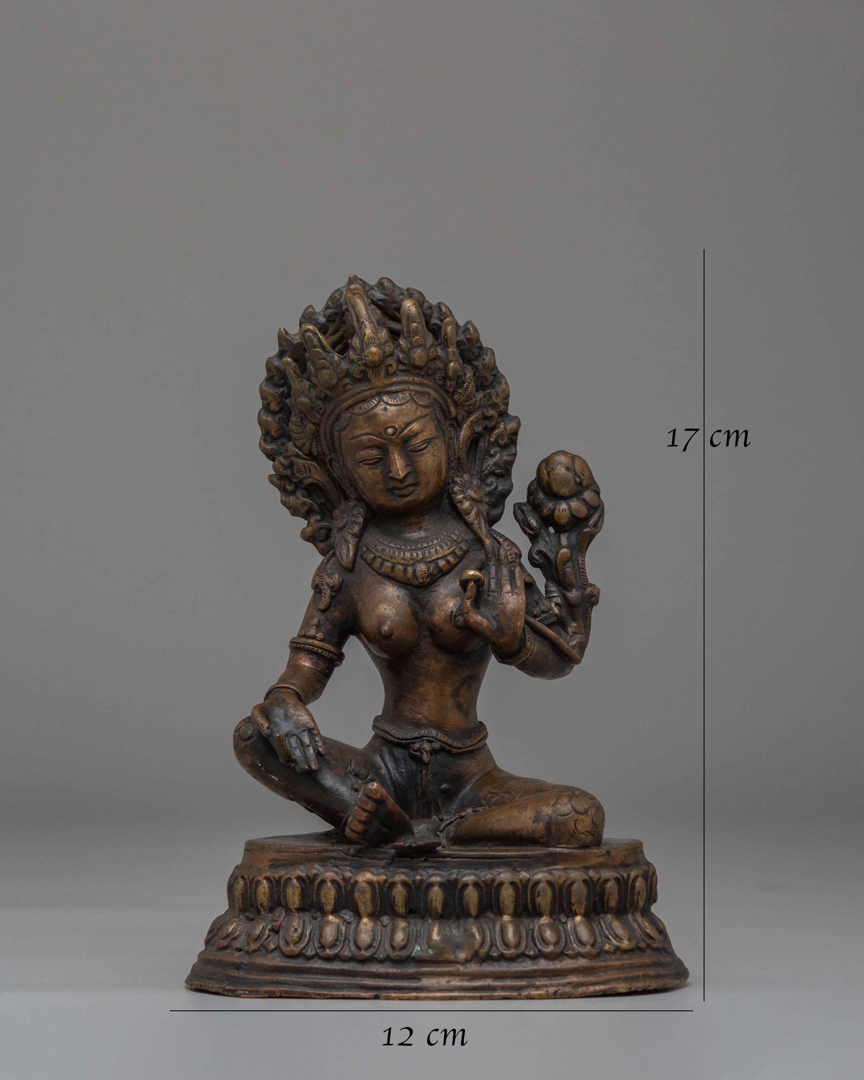 Sacred Shyama Tara Statue for Altar | Tibetan Buddhist Art