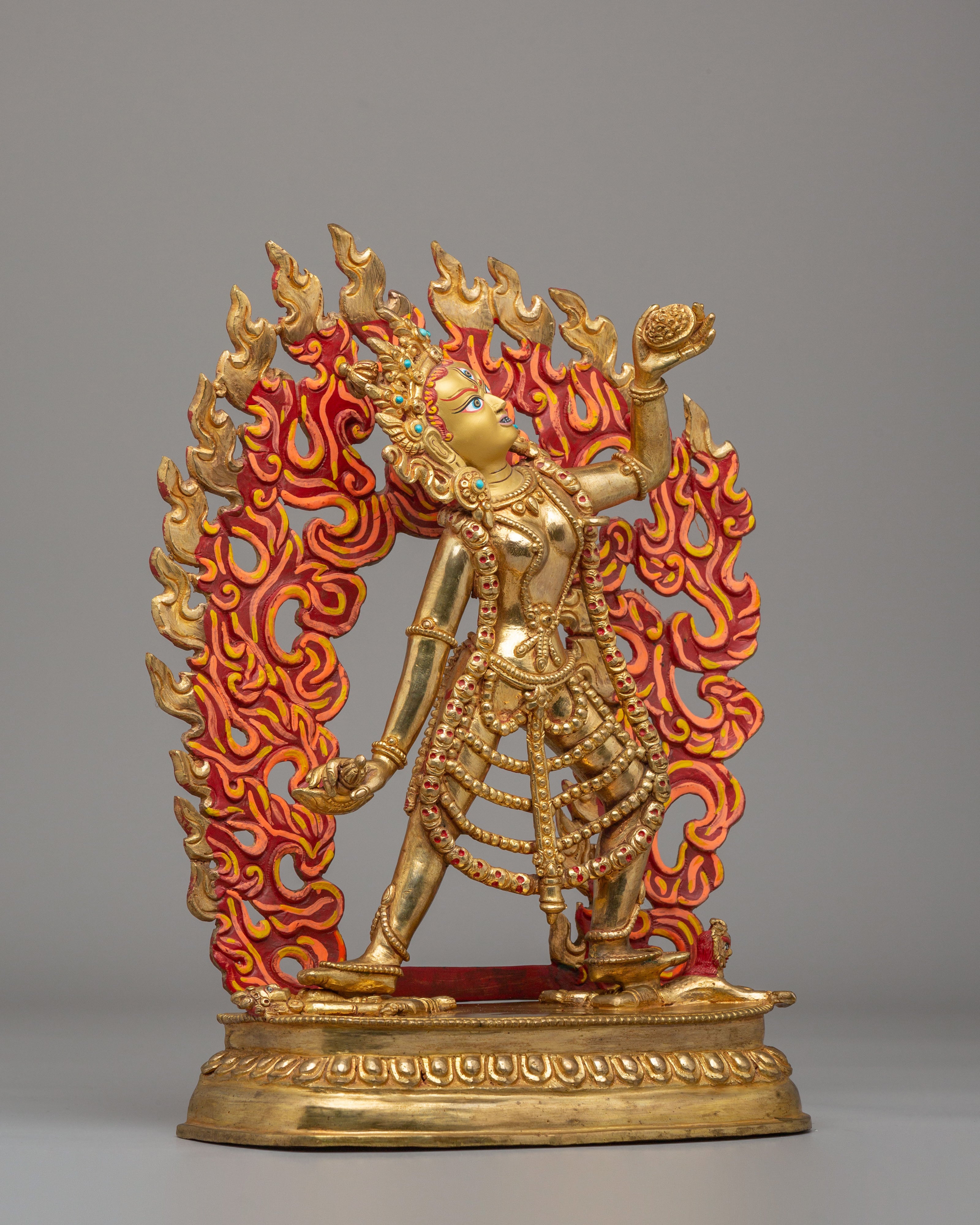 Sacred Himalayan Vajrayogini Deity Statue | Tibetan Buddhist Goddess Artwork